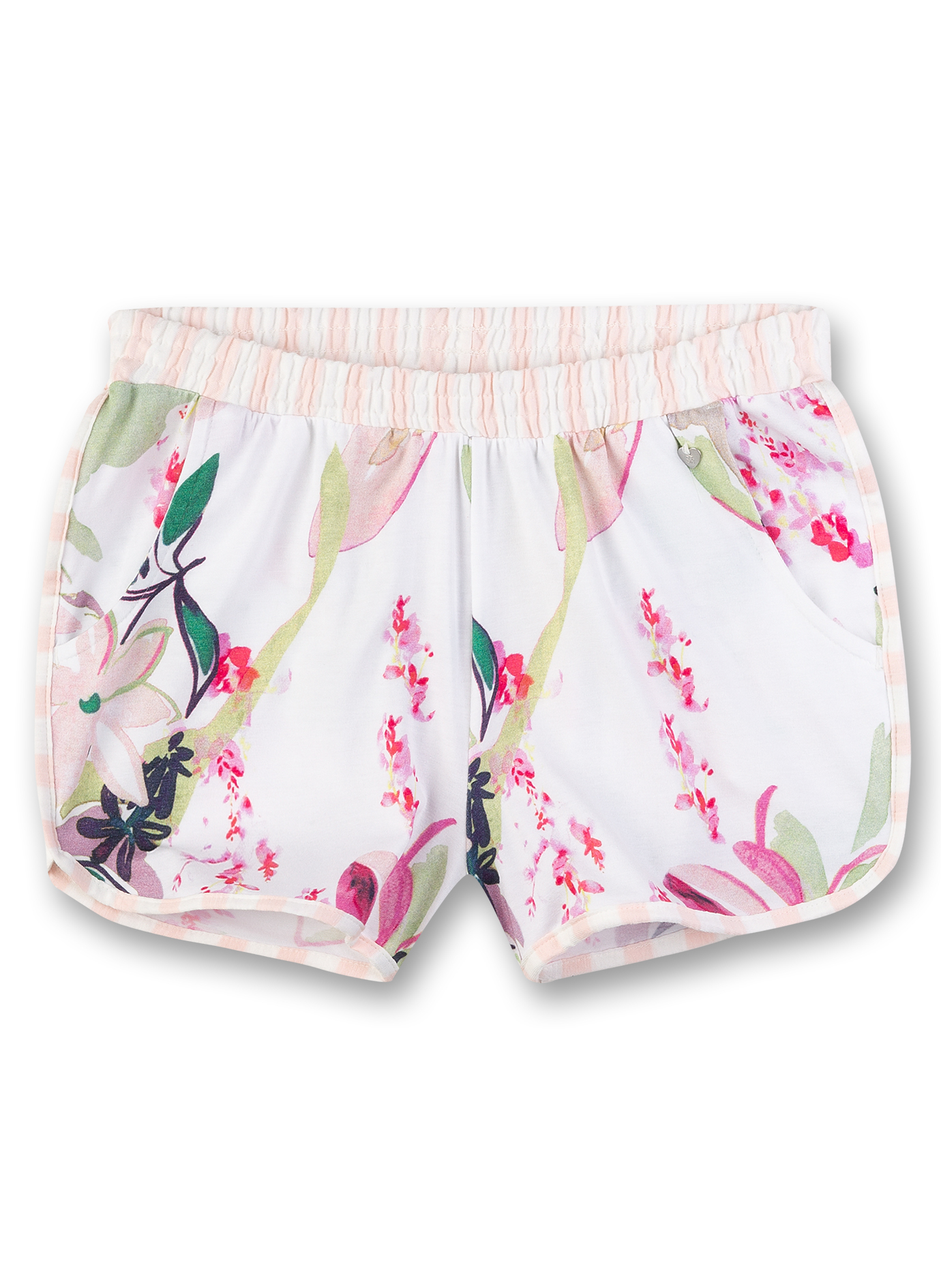 Mädchen-Shorts Blumen-Allover
