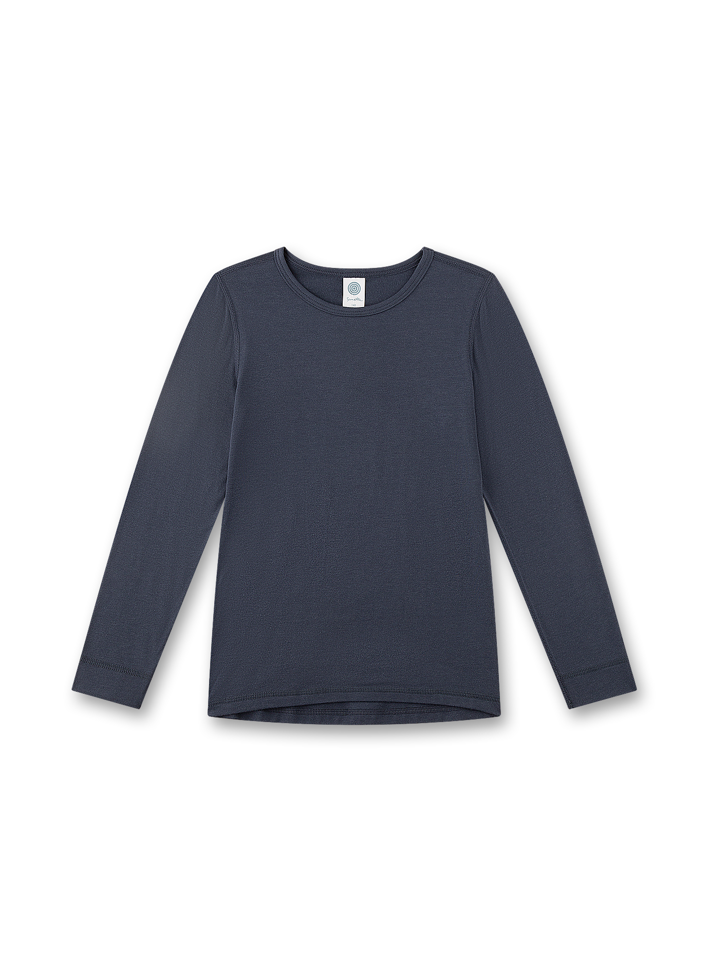 langarmshirt, dunkelblau, jersey, kühlende textur, basic