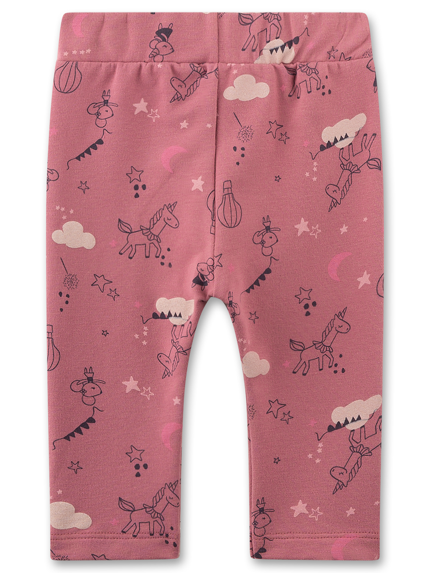leggings, pink, unicorn, print, pants