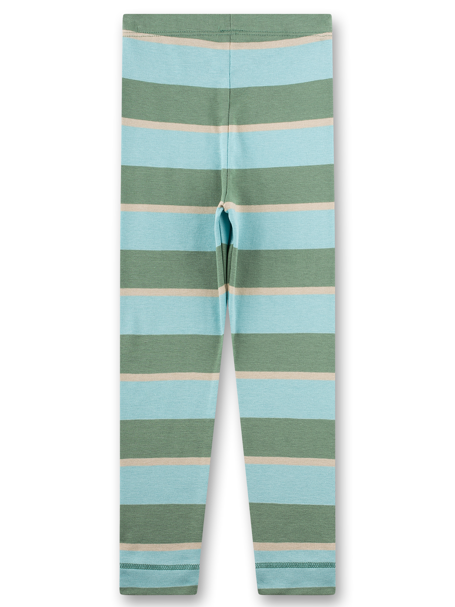 Jungen-Unterhose lang blau Streifen