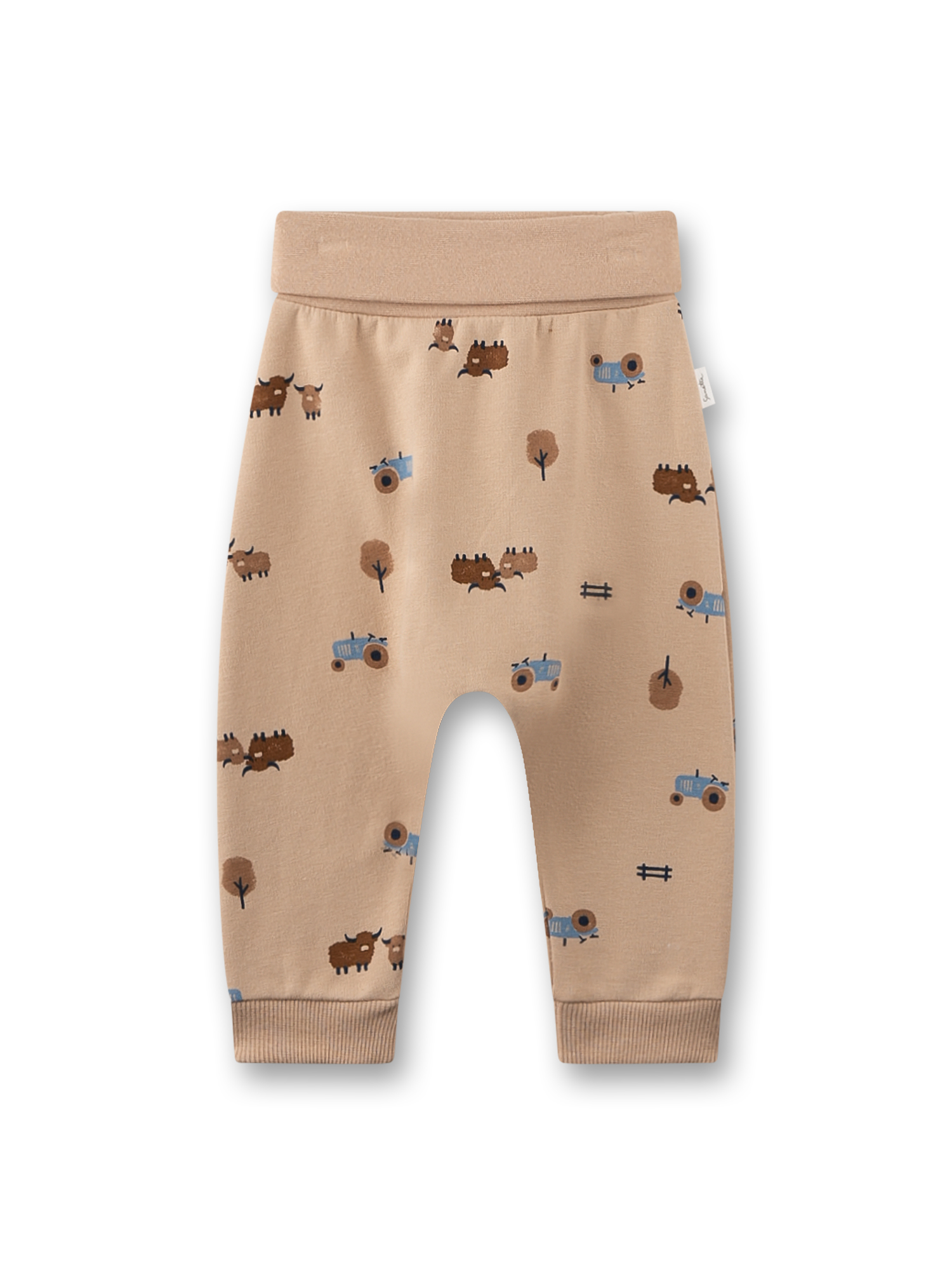 Baby-Sweathose braun Bauernhof