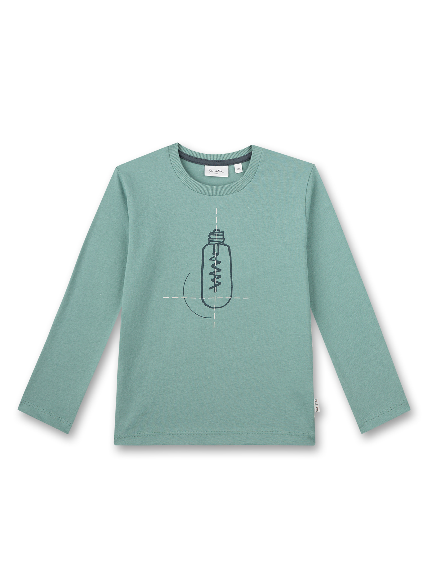 Jungen-Langarmshrt Blau