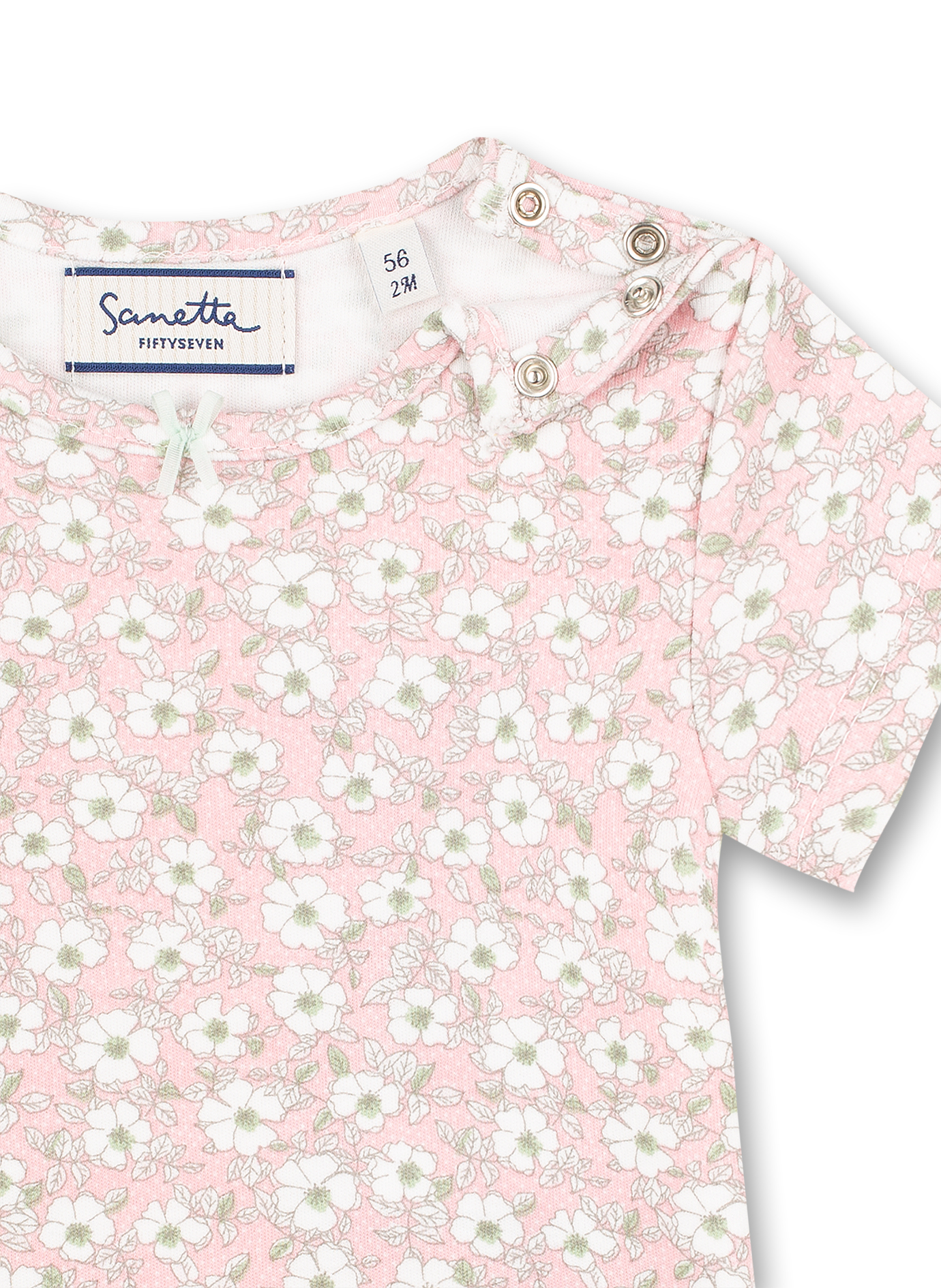 Mädchen T-Shirt Rosa Blumen-Allover Honey Bee