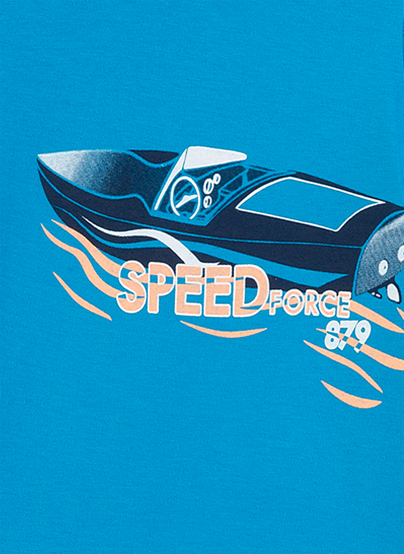 Jungen-Schlafanzug Blau Speedboat