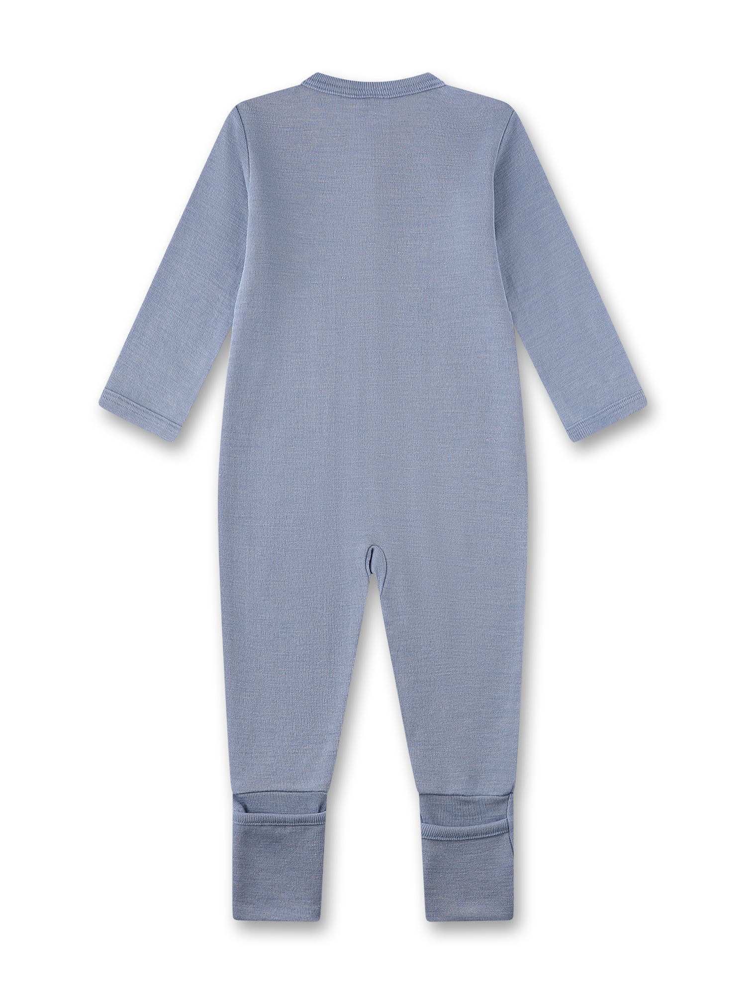 Overall, Langarm, Footed, Baby, Blau