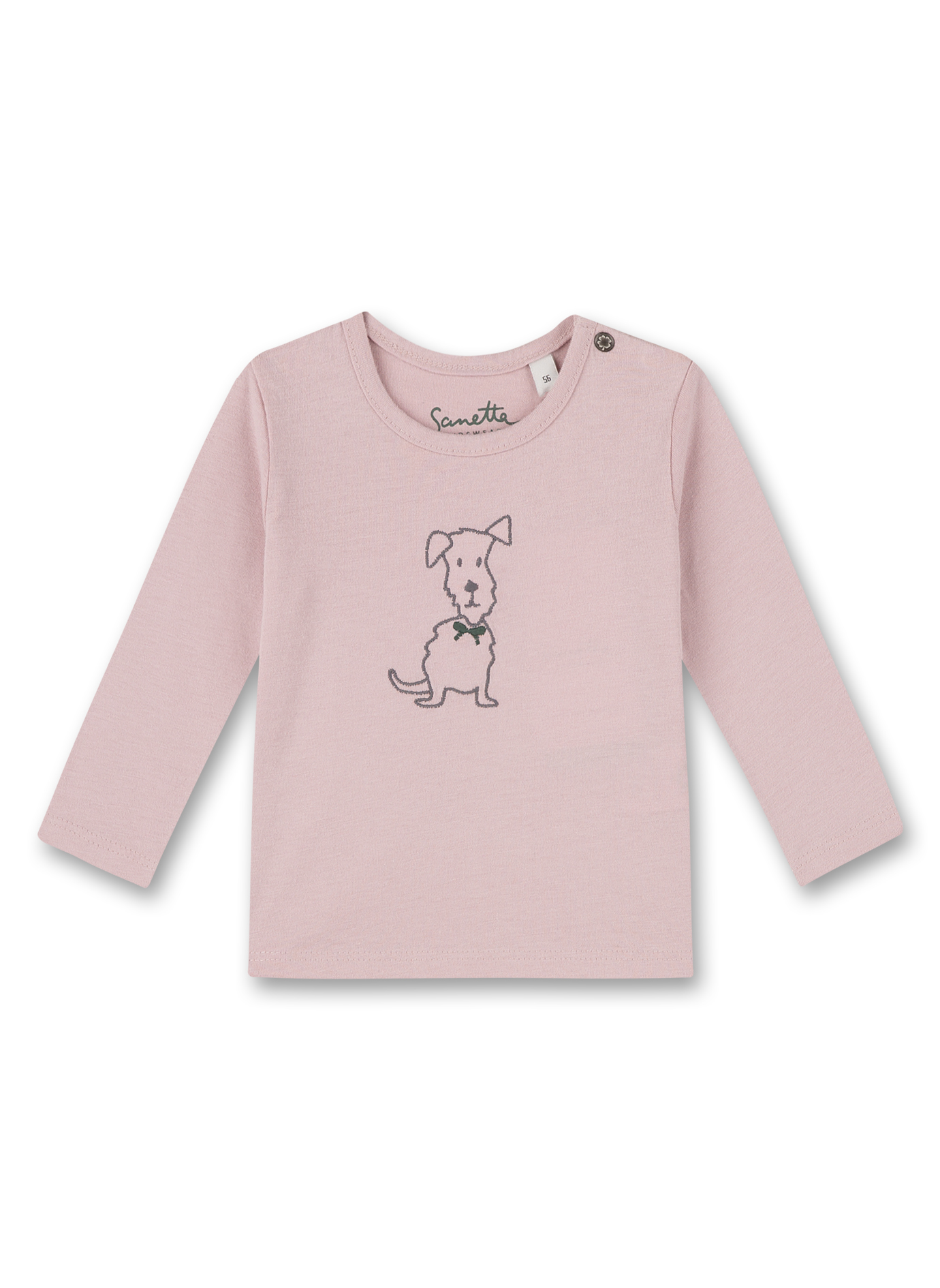 Mädchen-Shirt langarm Rosa