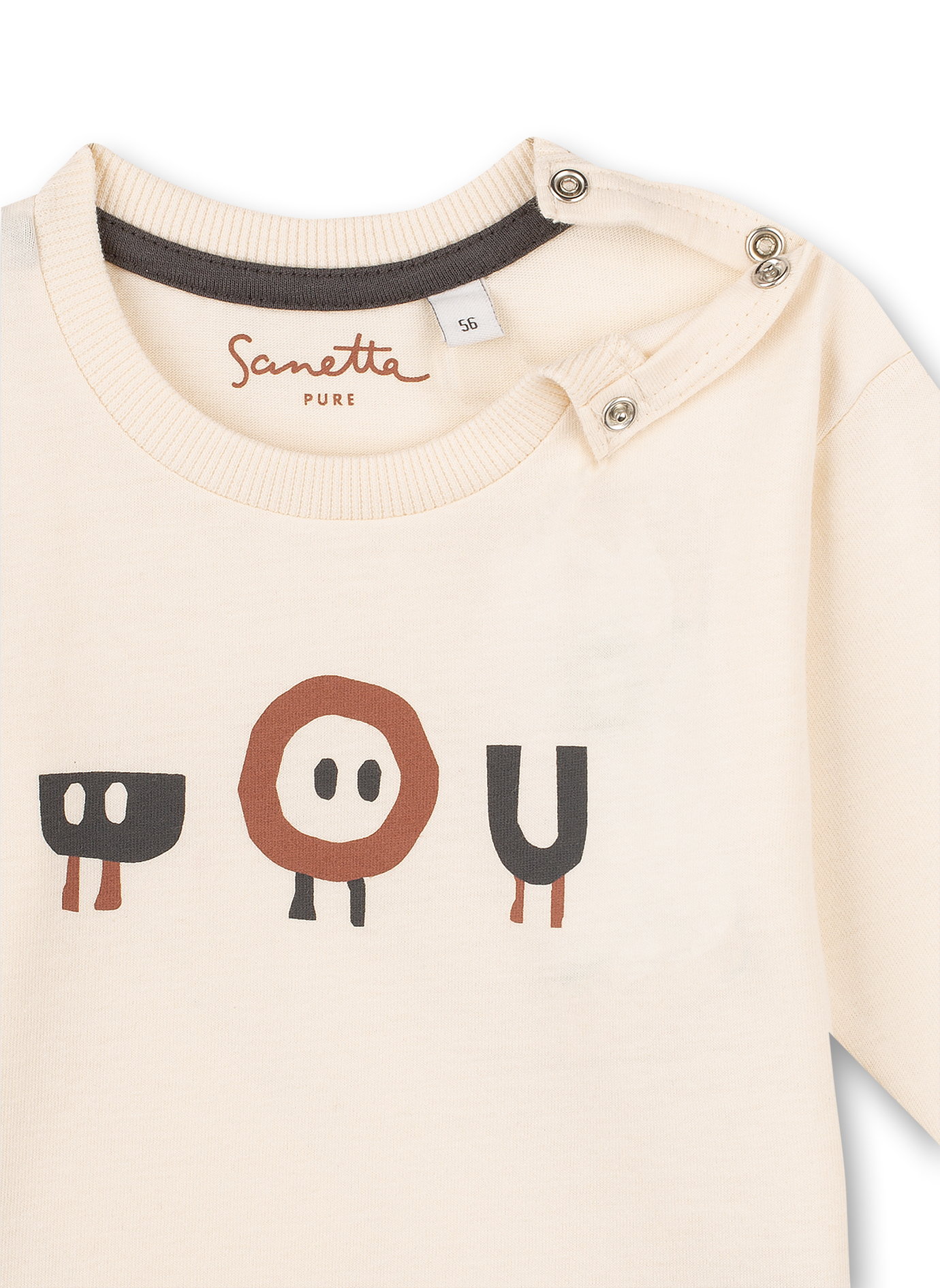 Jungen-Shirt langarm Off-White