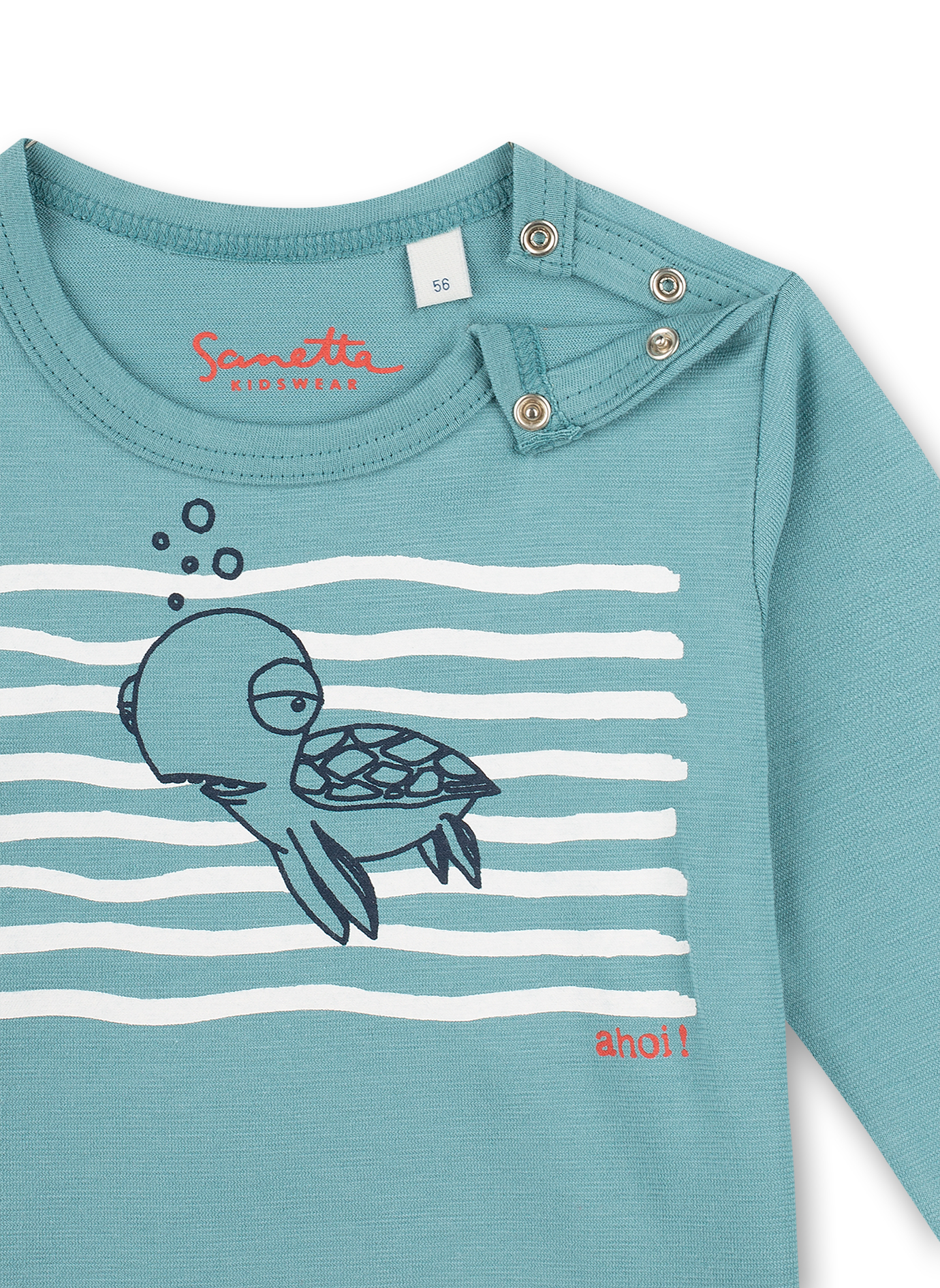 Jungen-Shirt langarm Grün Ocean Friends
