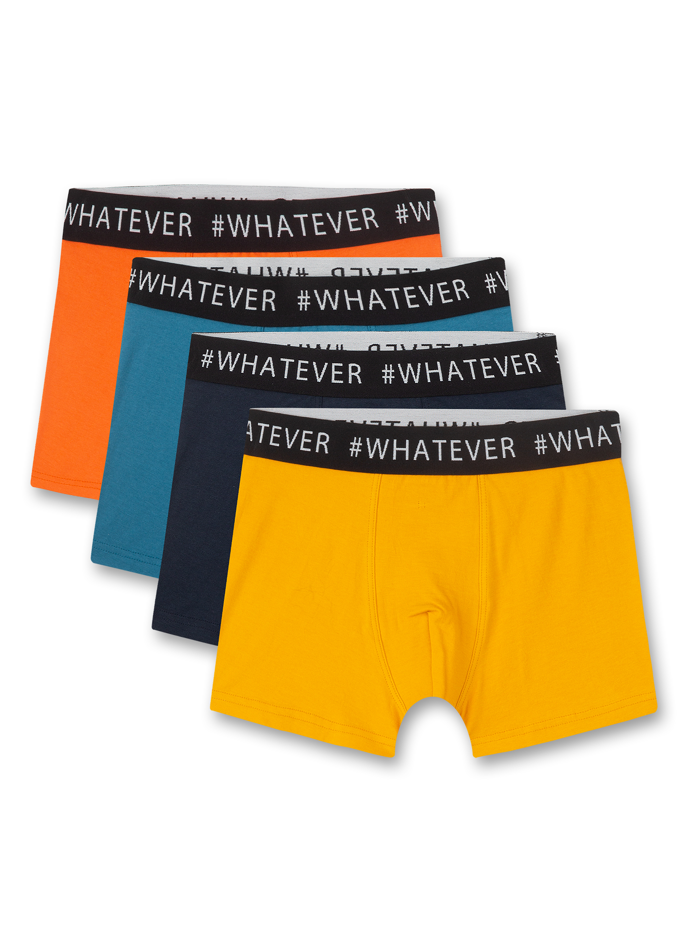 Jungen-Hipshorts (4er-Pack) Gelb, Blau, Rot