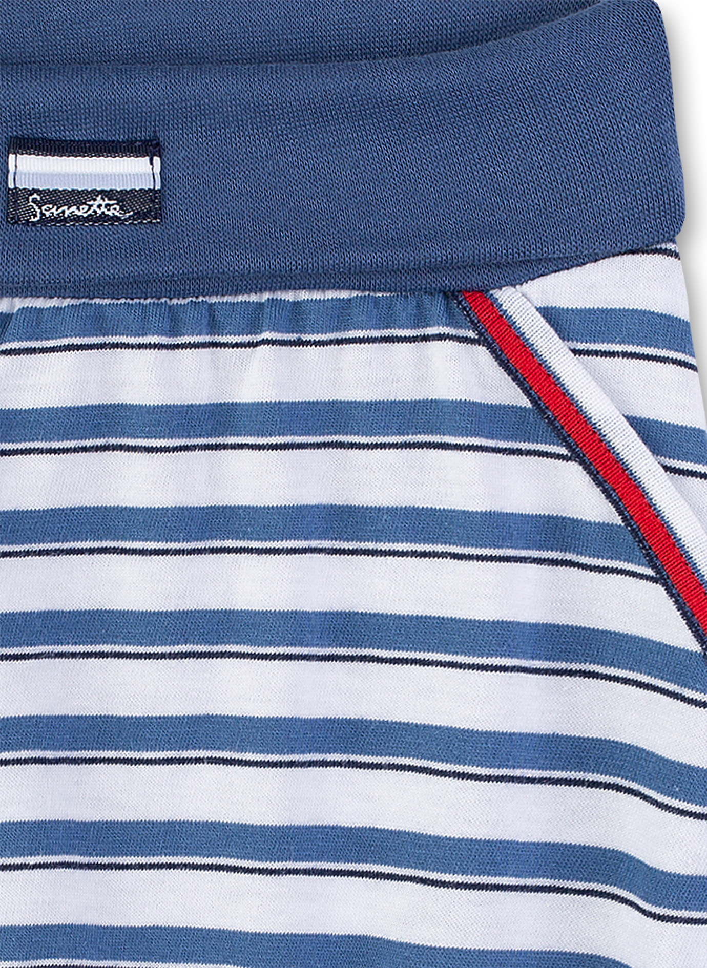 Jungen-Hose Blau-geringelt Small Sailor