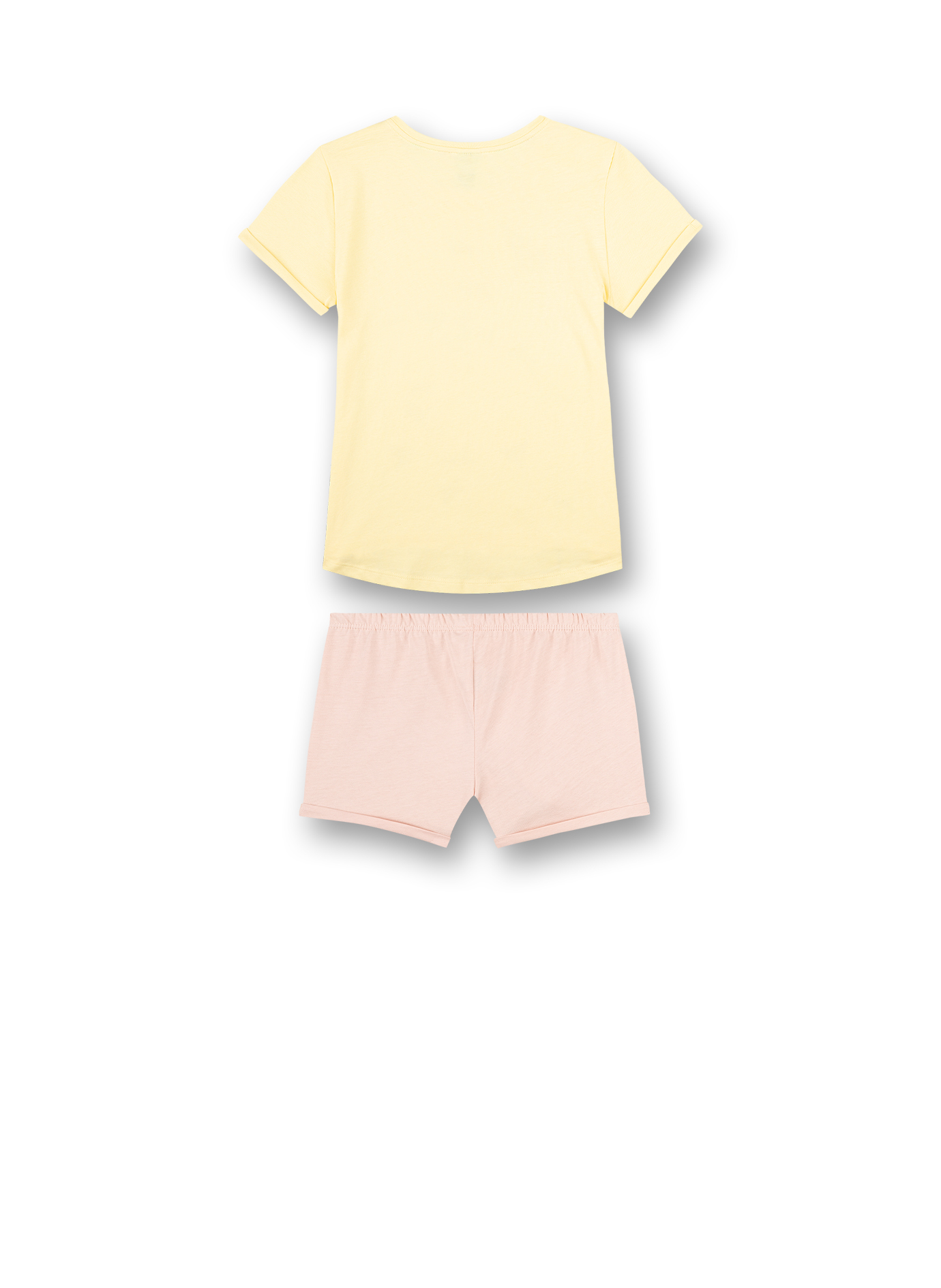 Mädchen-Schlafanzug kurz Gelb Japanese Summer