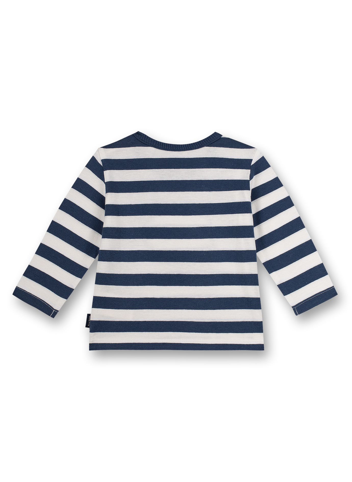 Jungen-Shirt langarm Off-White Ringel Little Builder