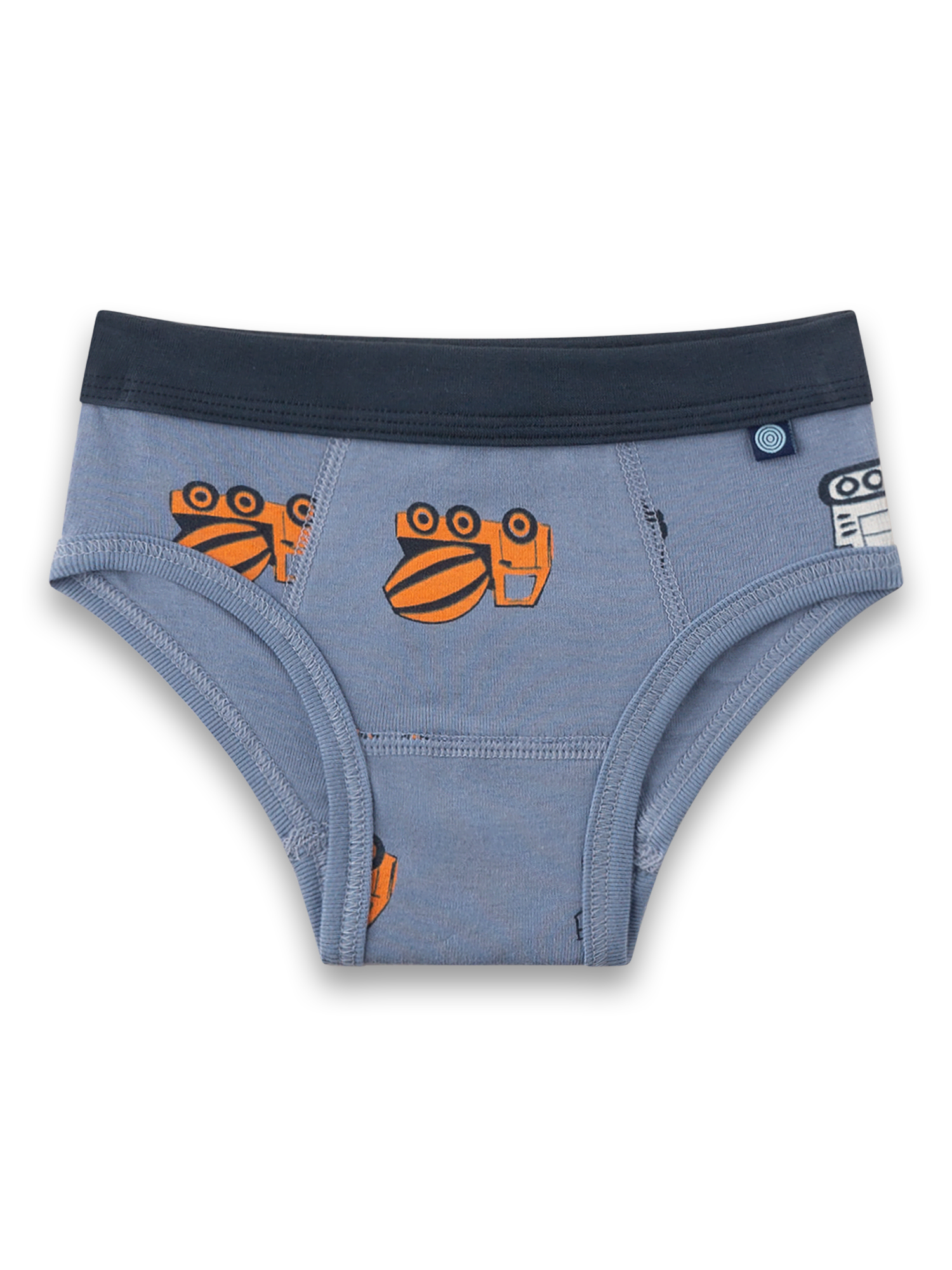 Unterwäsche, Baby, Höschen, Bündchen, Motiv orange