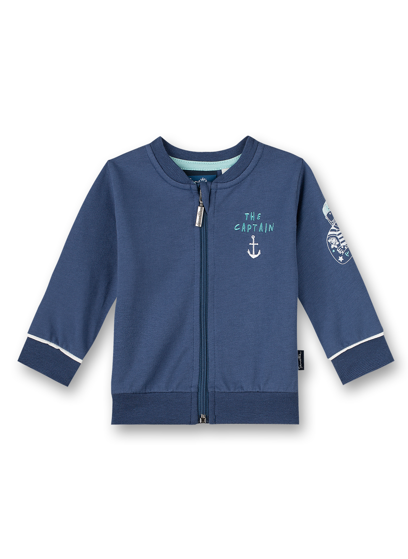 Jungen-Sweatjacke Dunkelblau Beach Crab