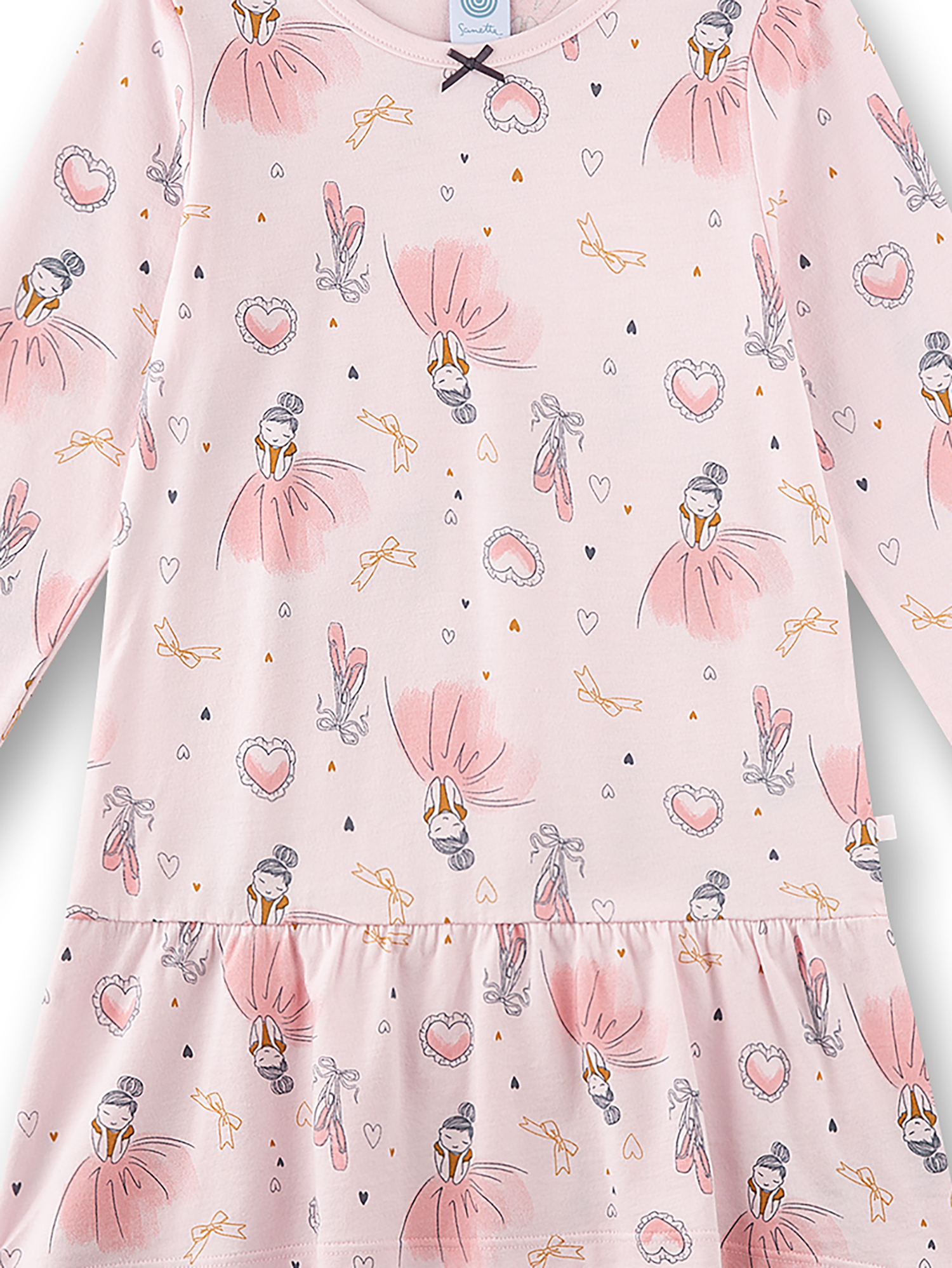 Pajama Top, Pajama Dress, Prinzessin Motiv, Rosa Muster, Baumwolle (Baumwoll-?)