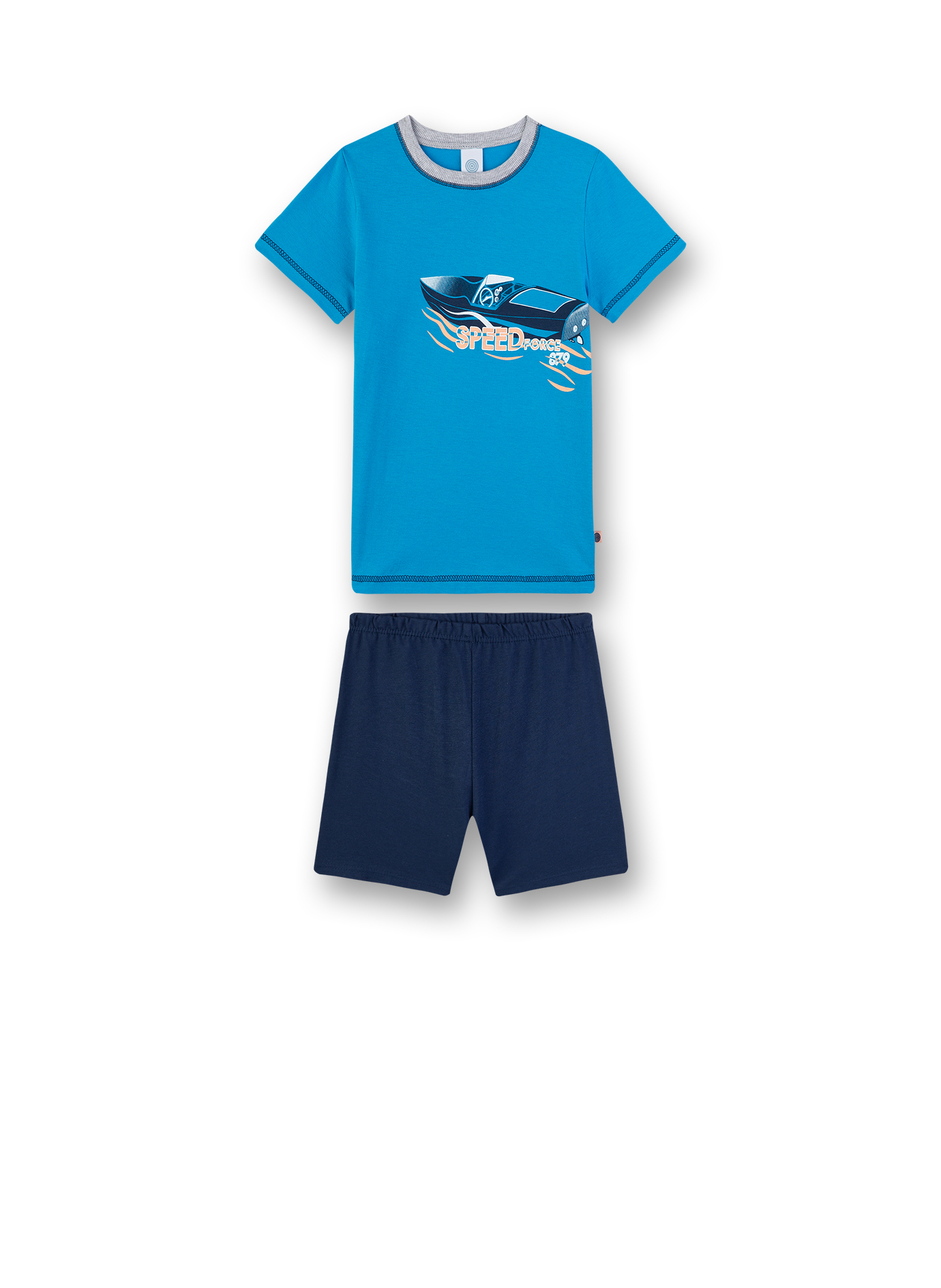 Jungen-Schlafanzug Blau Speedboat