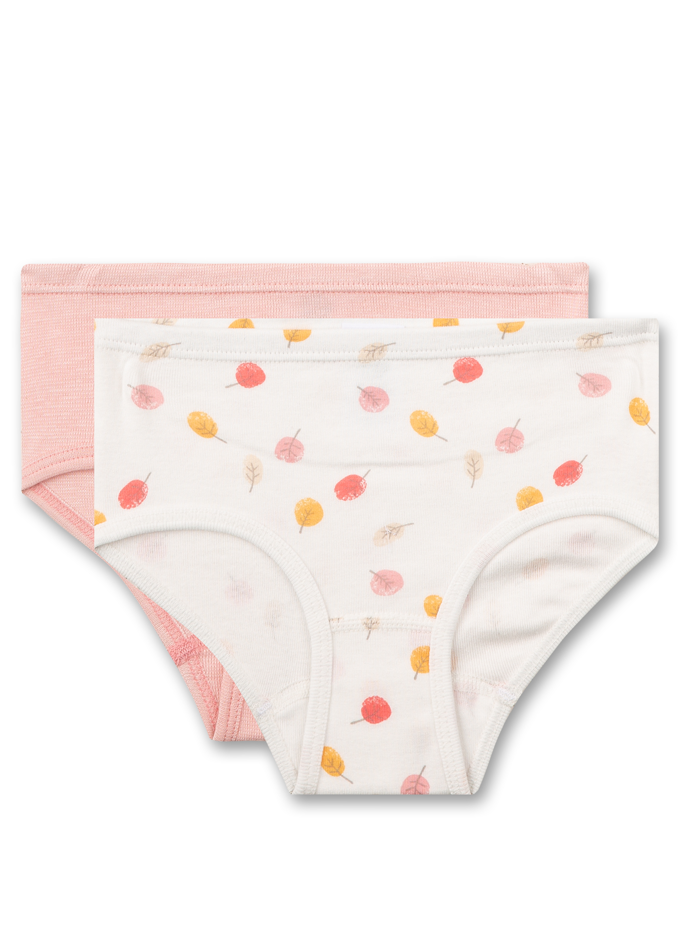 Mädchen-Hüftslip (Doppelpack) Off-White und Rosa