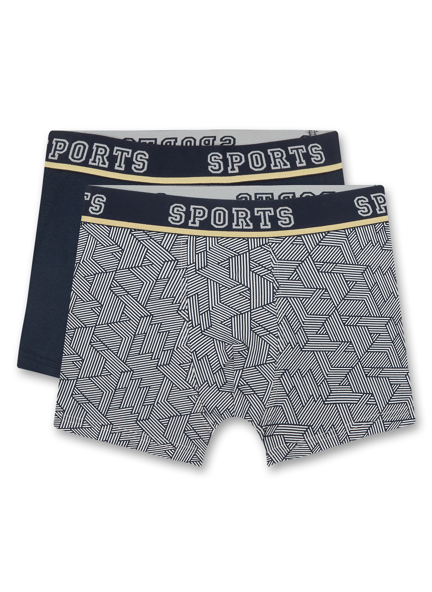 Jungen-Hipshorts (Doppelpack) Blau
