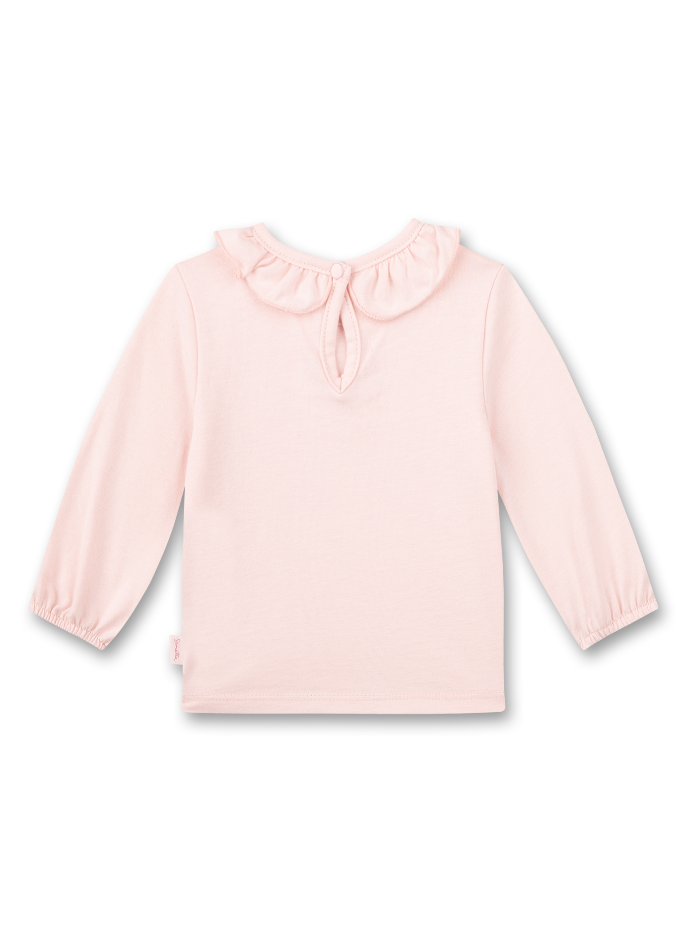 Mädchen-Shirt langarm Rosa  mit Kragen