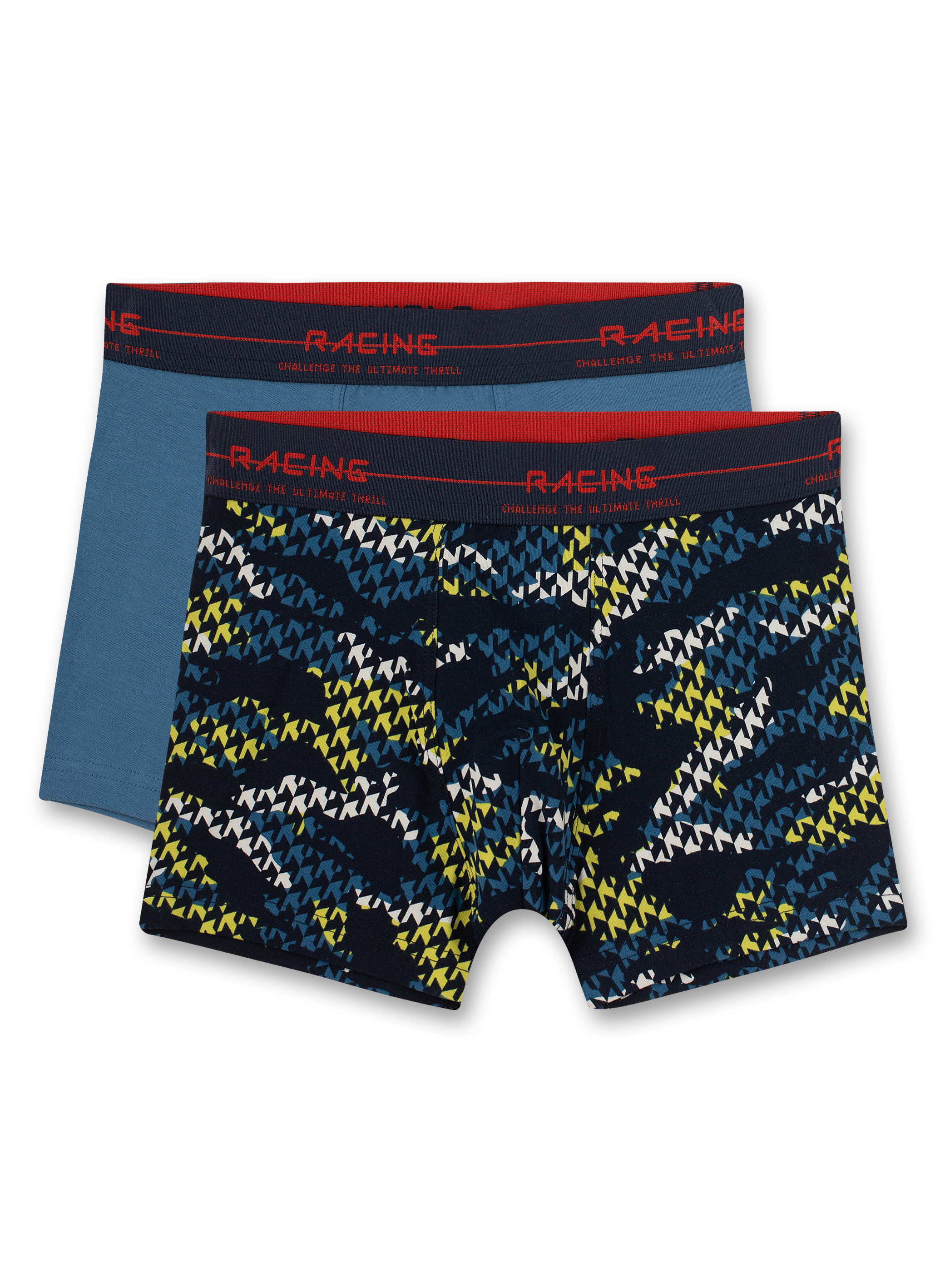 Jungen-Hipshorts (Doppelpack) Blau