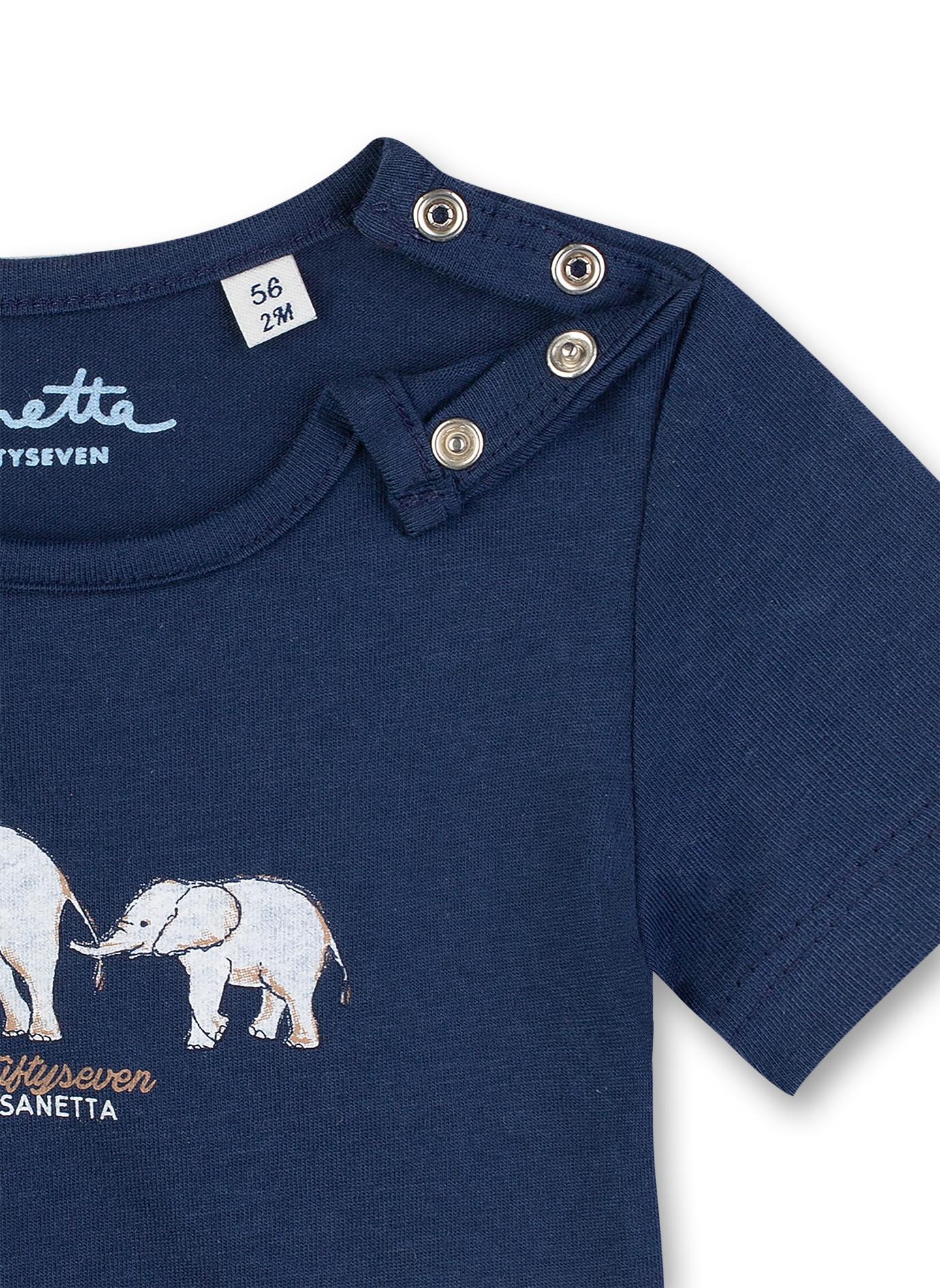 Jungen T-Shirt Dunkelblau Smart Elephant