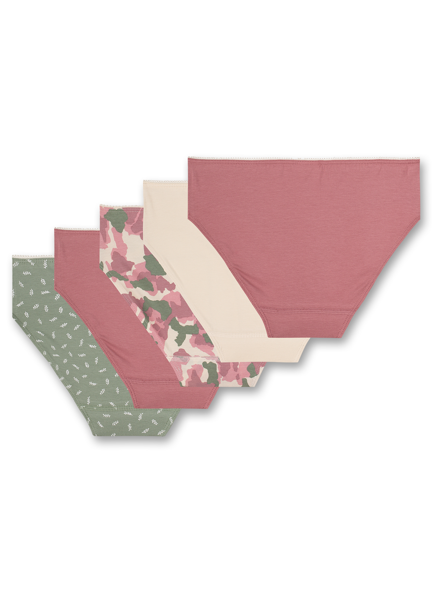 Mädchen-Rioslip (5er-Pack) Rosa Forever Sunday