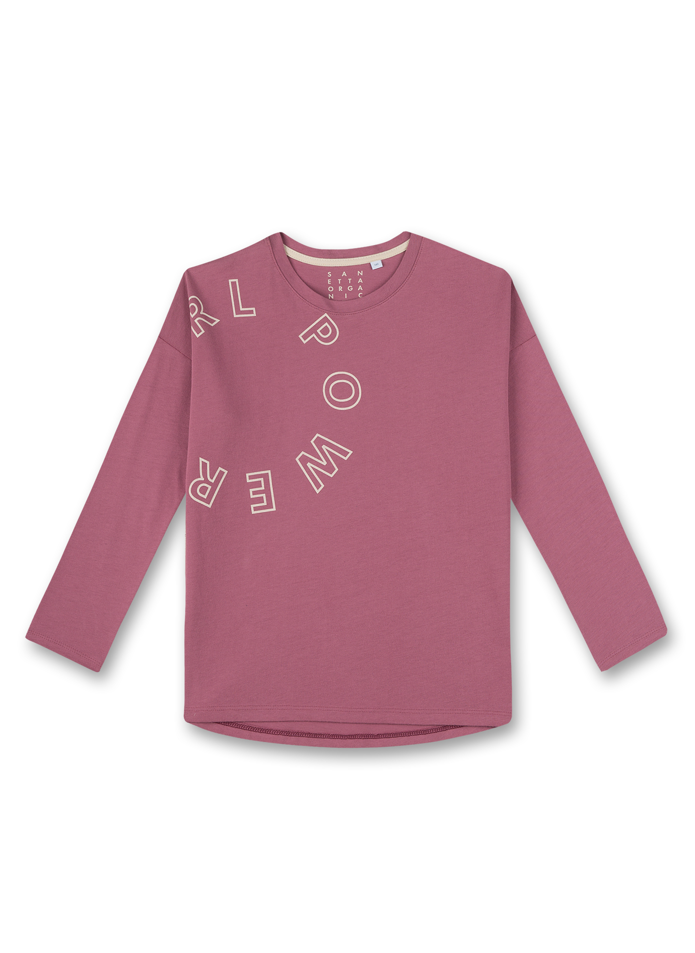 Mädchen-Shirt langarm Rosa Athleisure