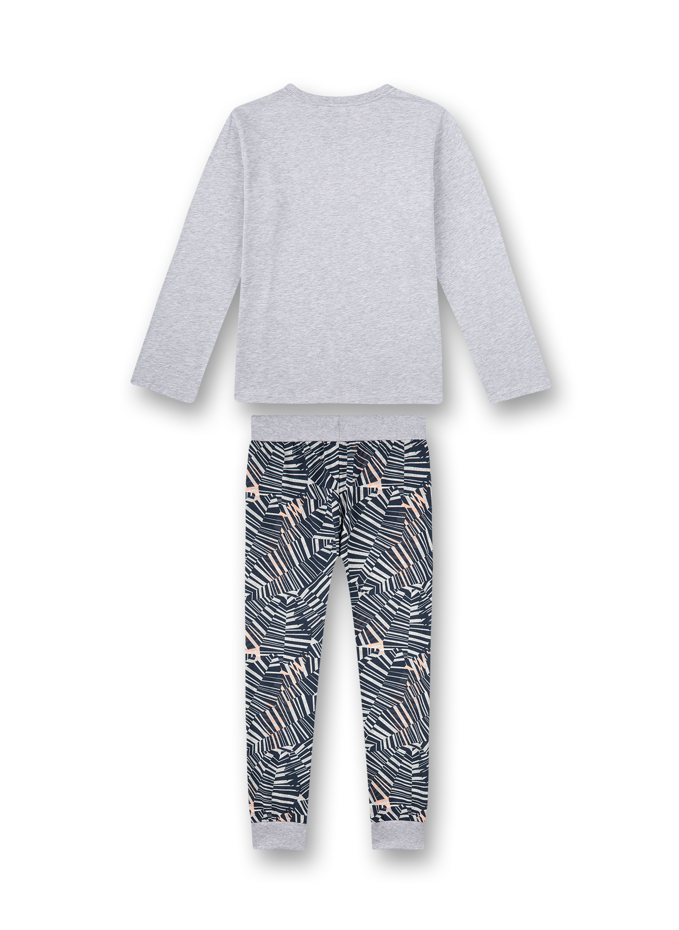 Jungen-Schhlafanzug lang Graumelange Wave Rider