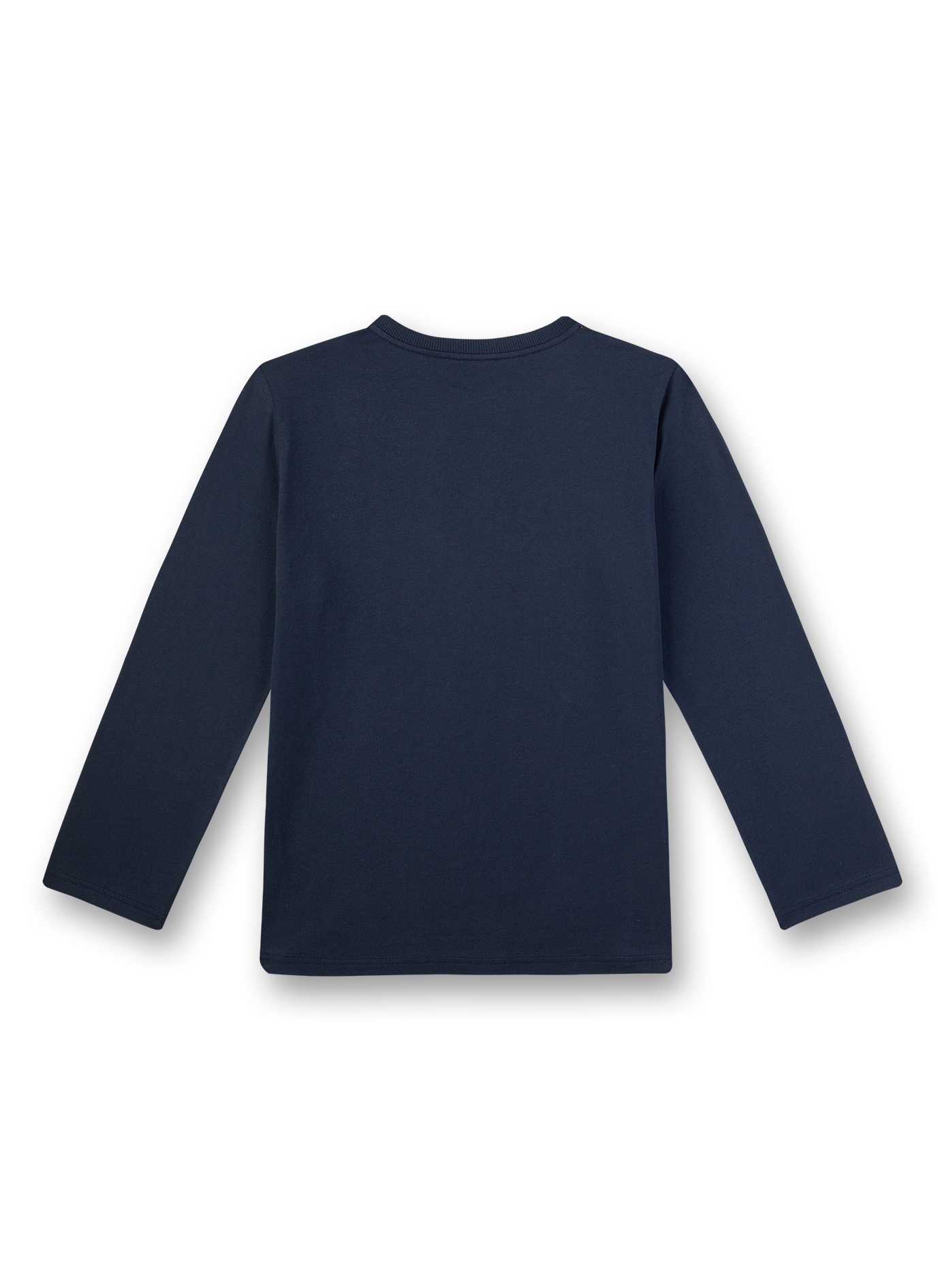 Jungen-Shirt langarm Dunkelblau Athleisure