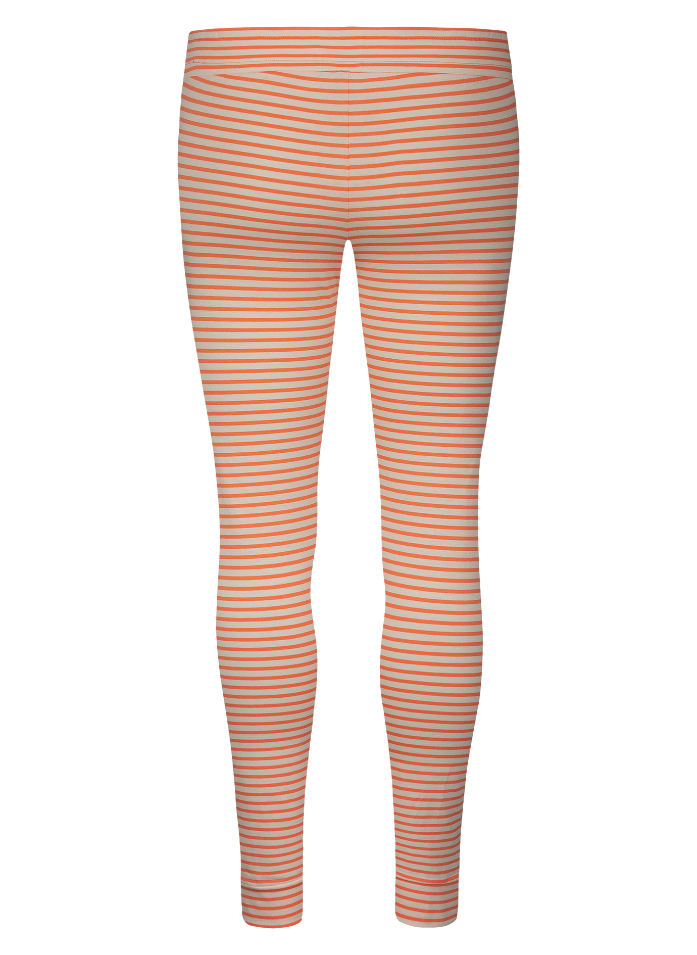 Damen-Leggings Orange Ringel