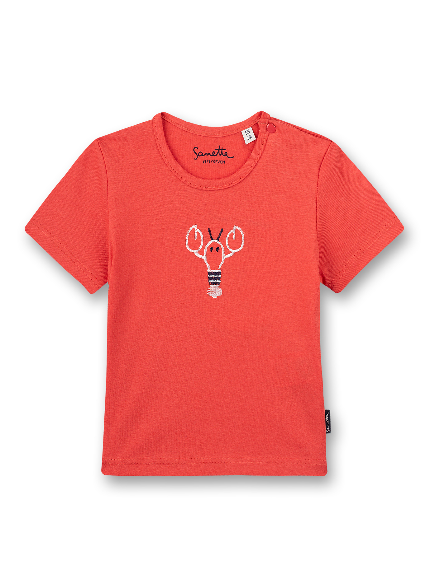 Jungen T-Shirt Rot Little Lobster