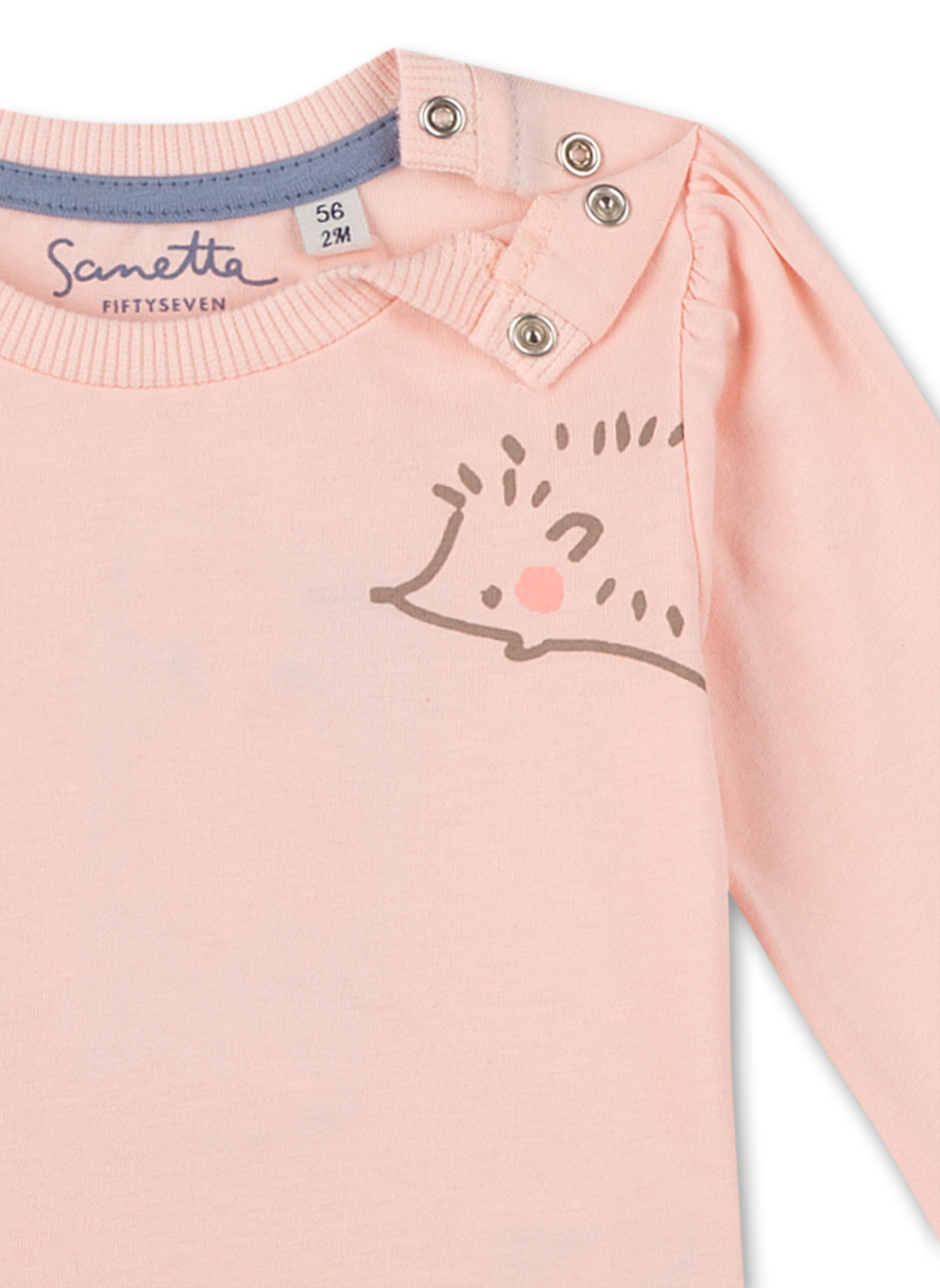 Mädchen-Shirt langarm Rosa Little Spikes
