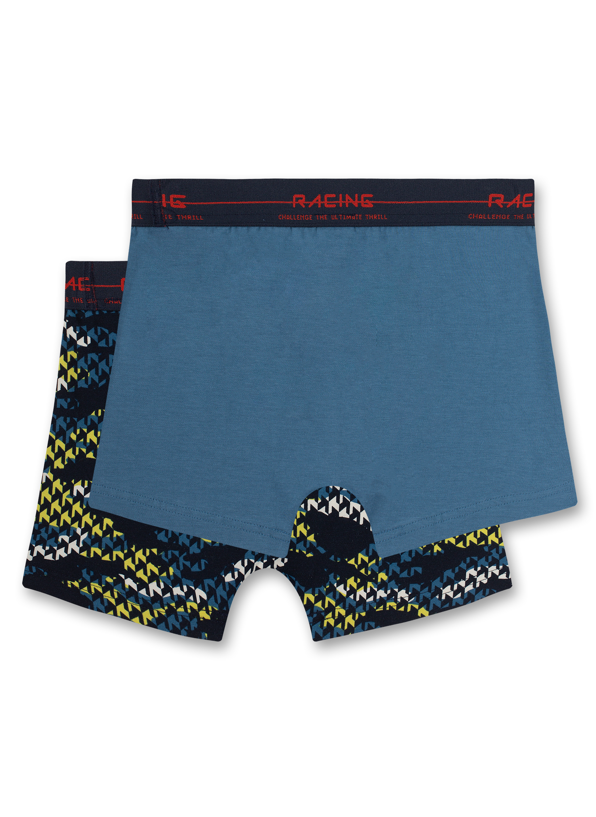 Jungen-Hipshorts (Doppelpack) Blau