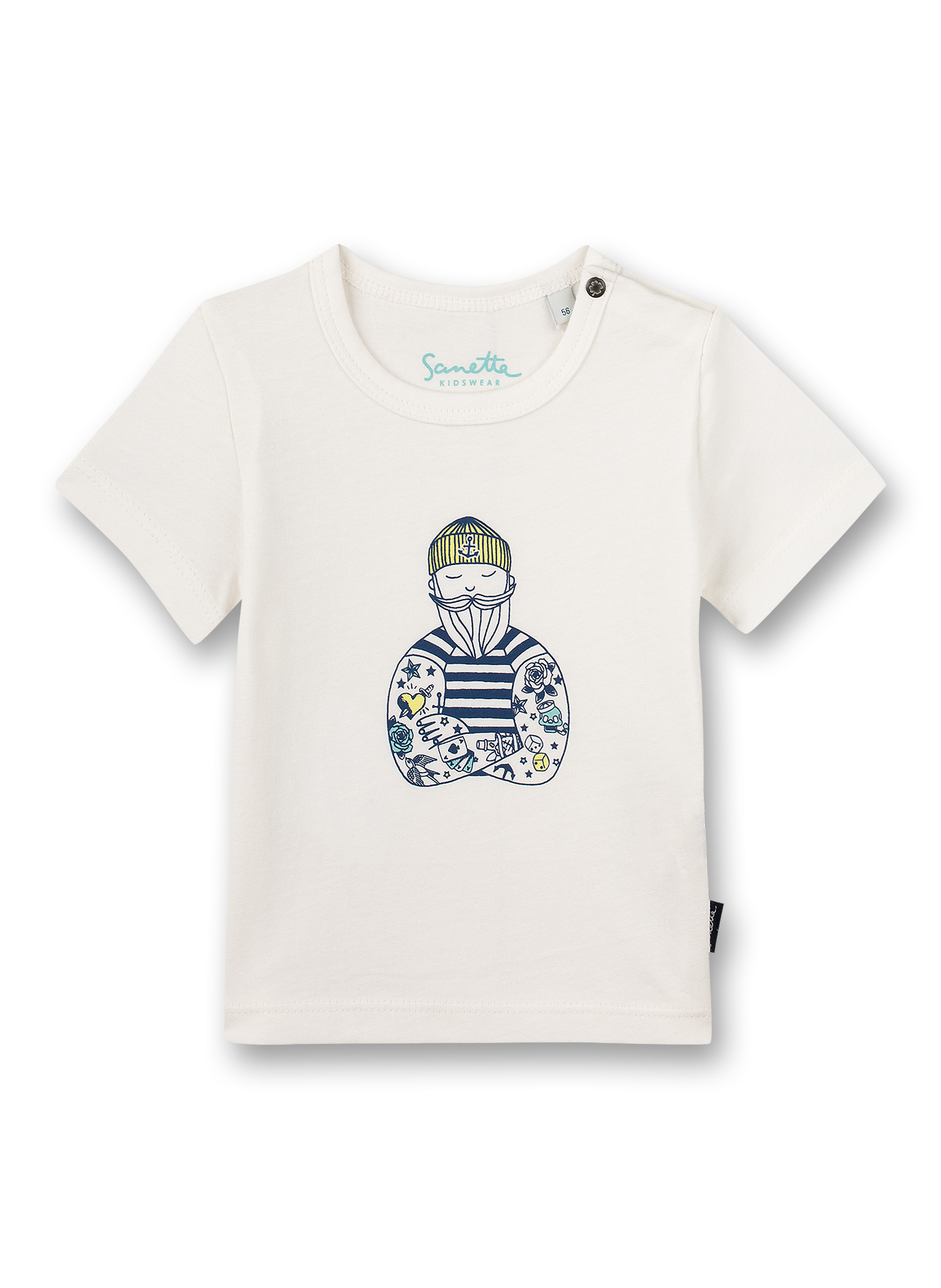 Jungen T-Shirt Off-White Beach Crab