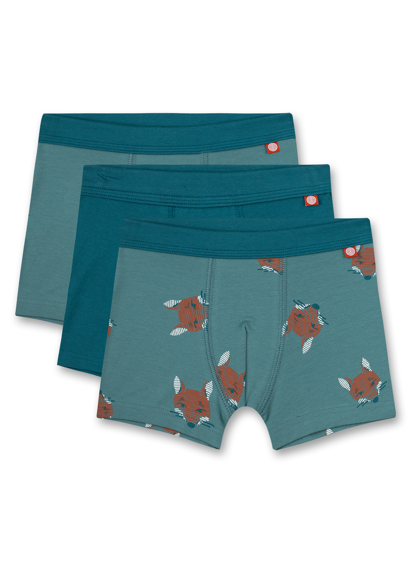 Jungen-Hipshorts (Dreierpack) Blau Wild Fox