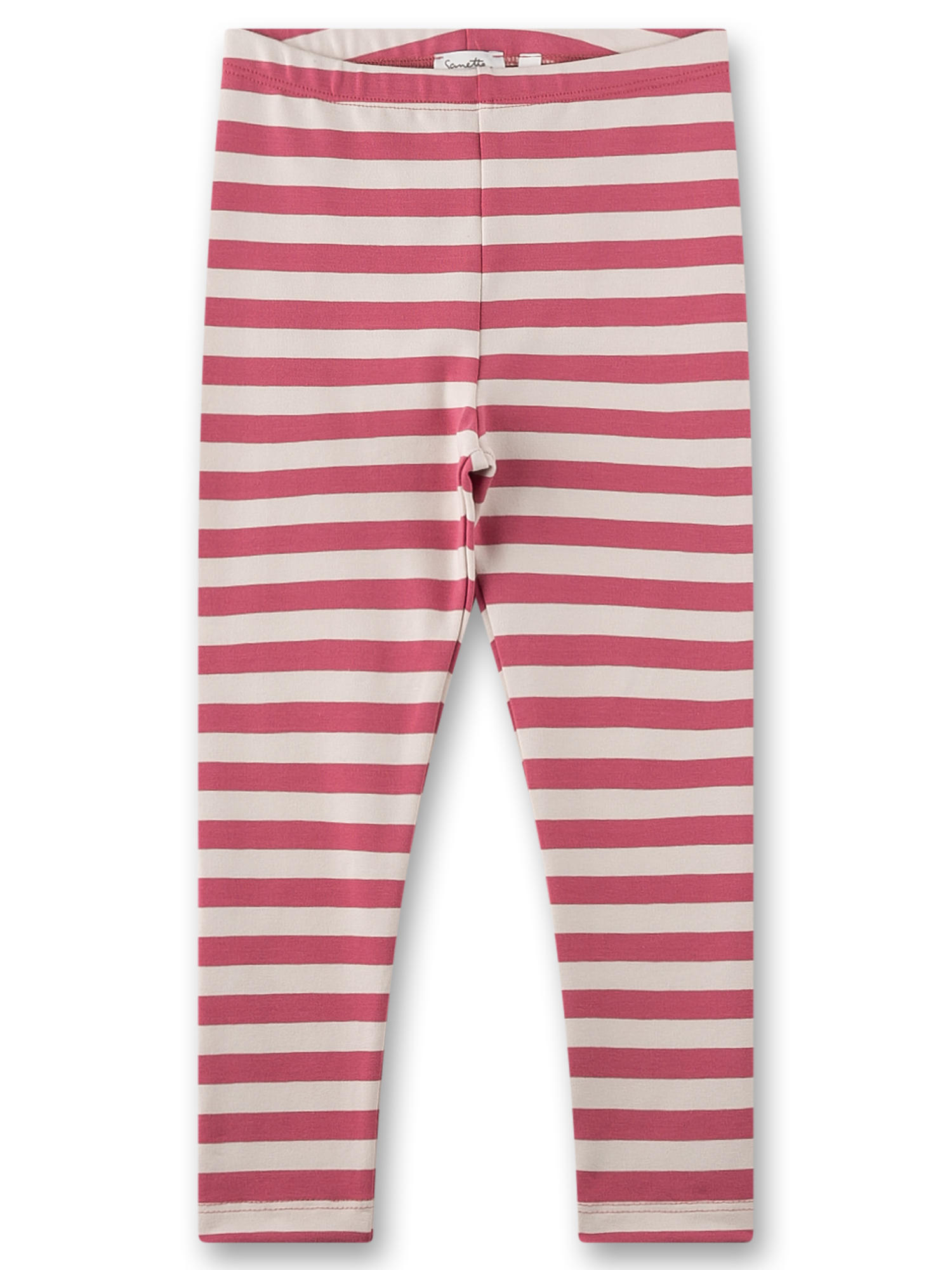 Mädchen-Leggings pink geringelt