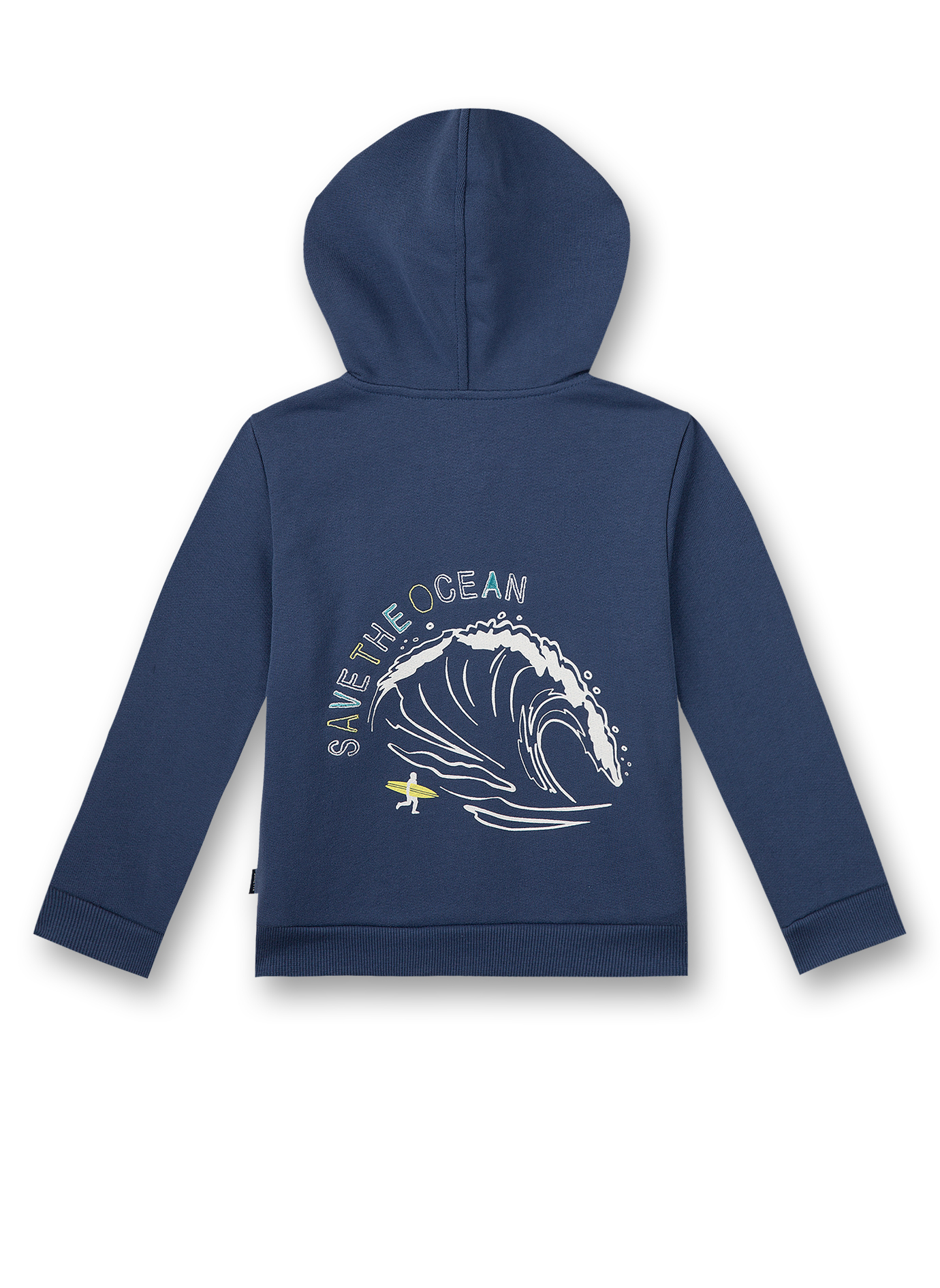 Jungen-Sweatjacke Dunkelblau Surf Trip