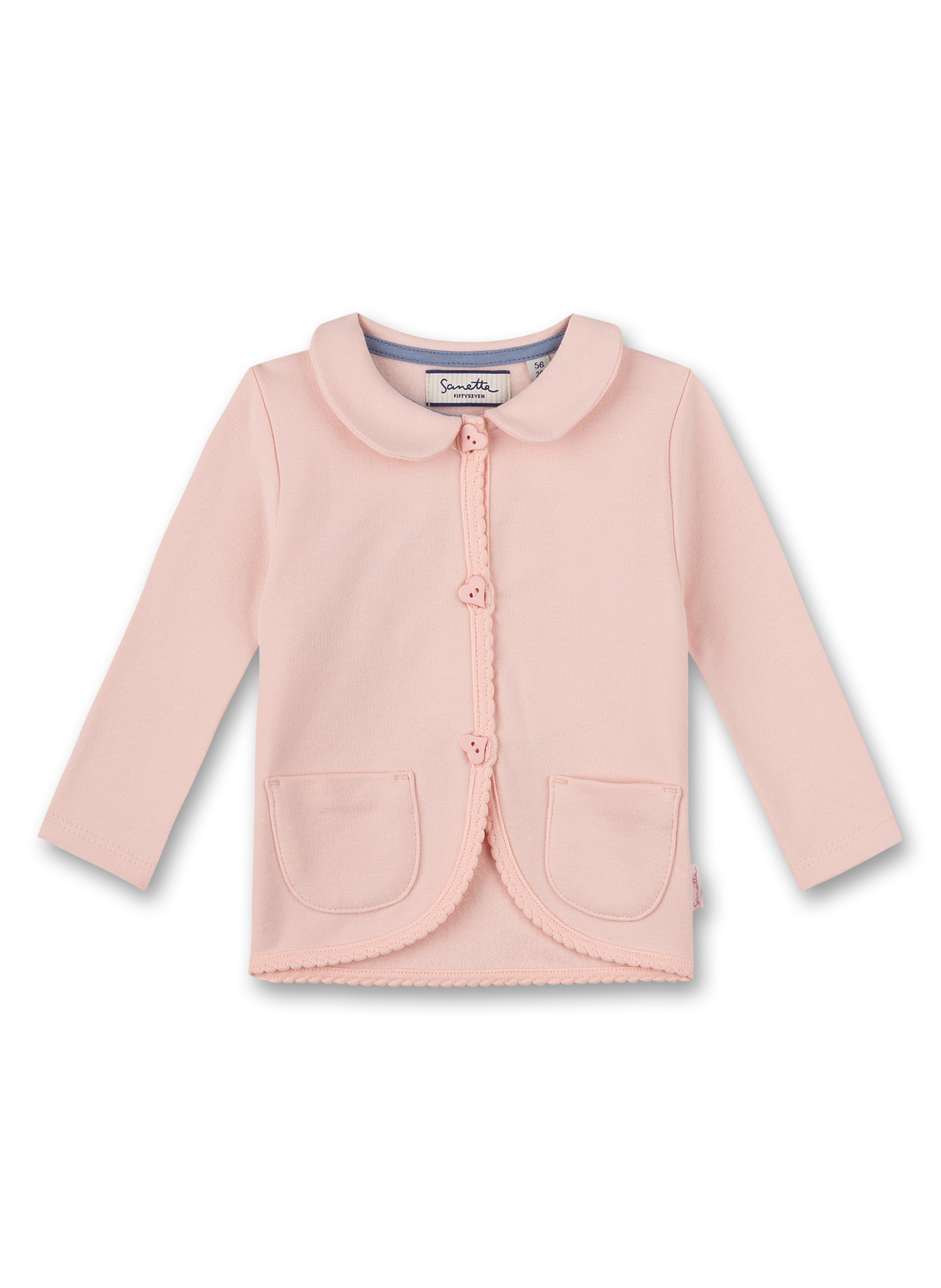 Mädchen-Sweatjacke Rosa Little Spikes