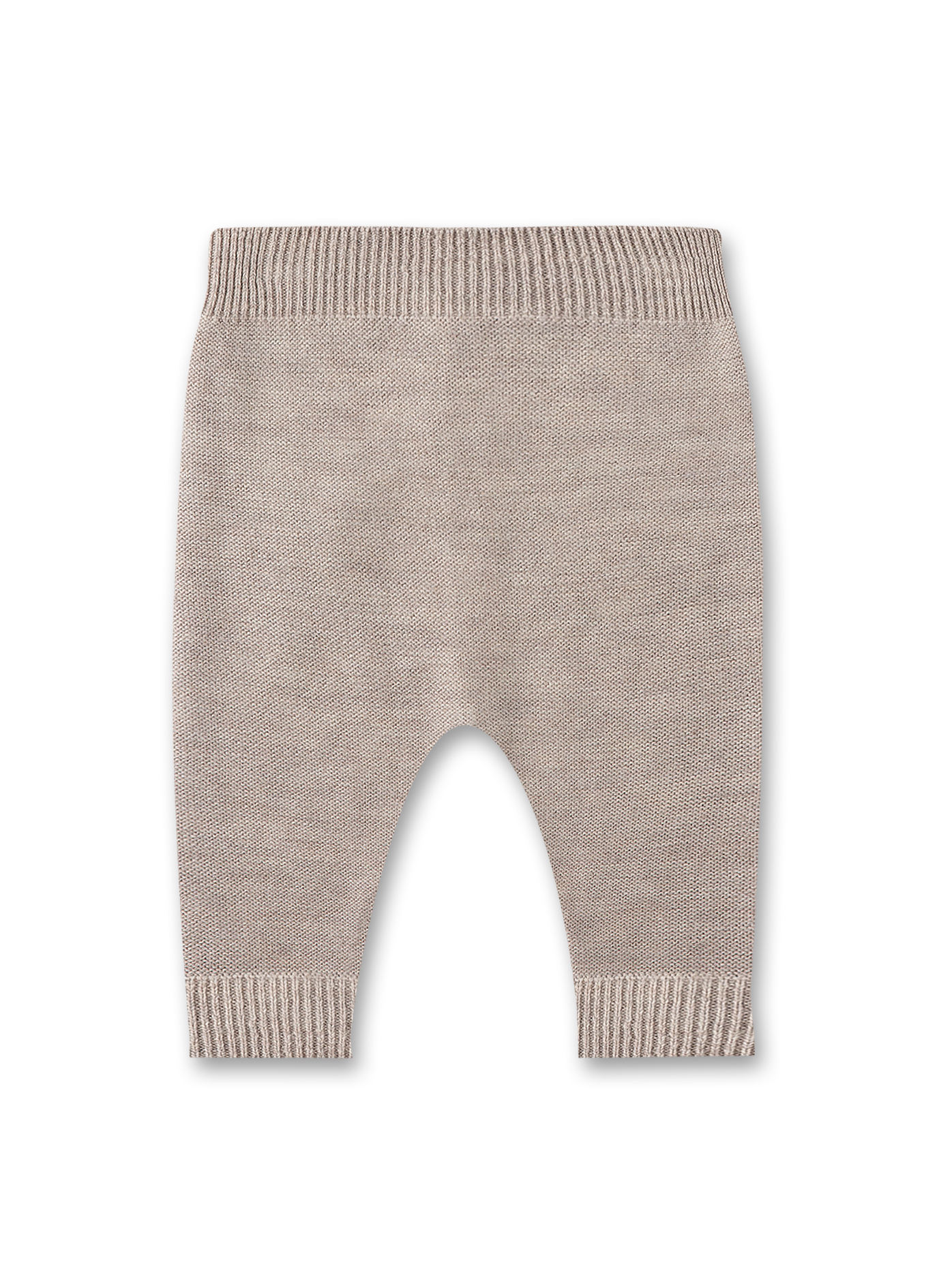 Baby-Strickhose Beige aus Wolle