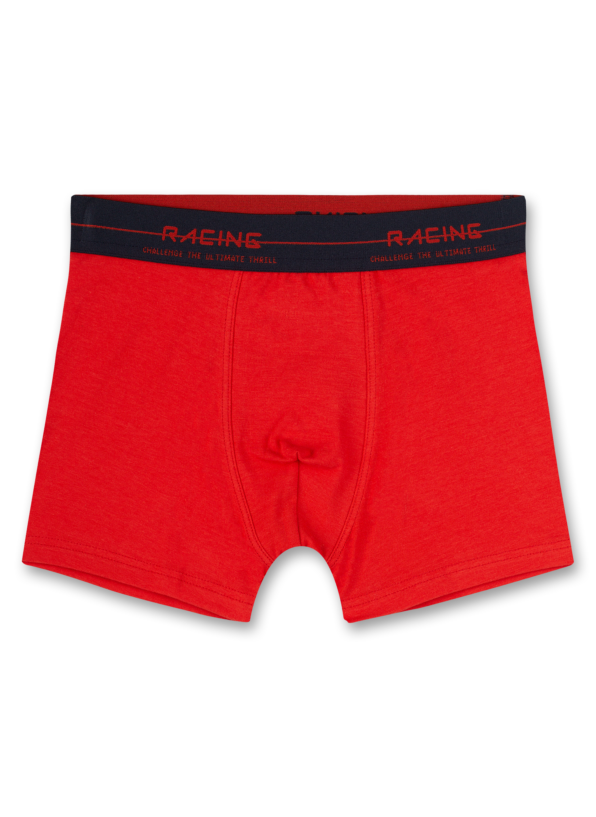 Jungen-Hipshorts (Doppelpack) Dunkelblau und Rot