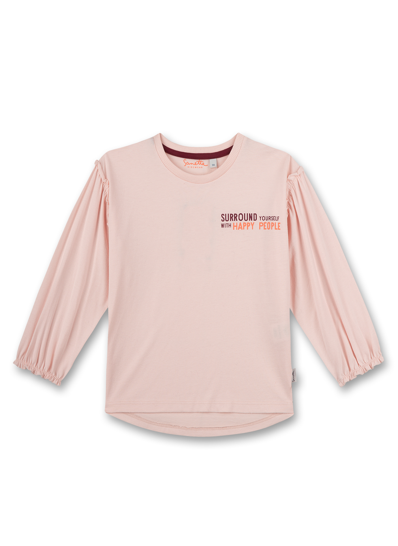 Mädchen-Langarmshirt Rosa