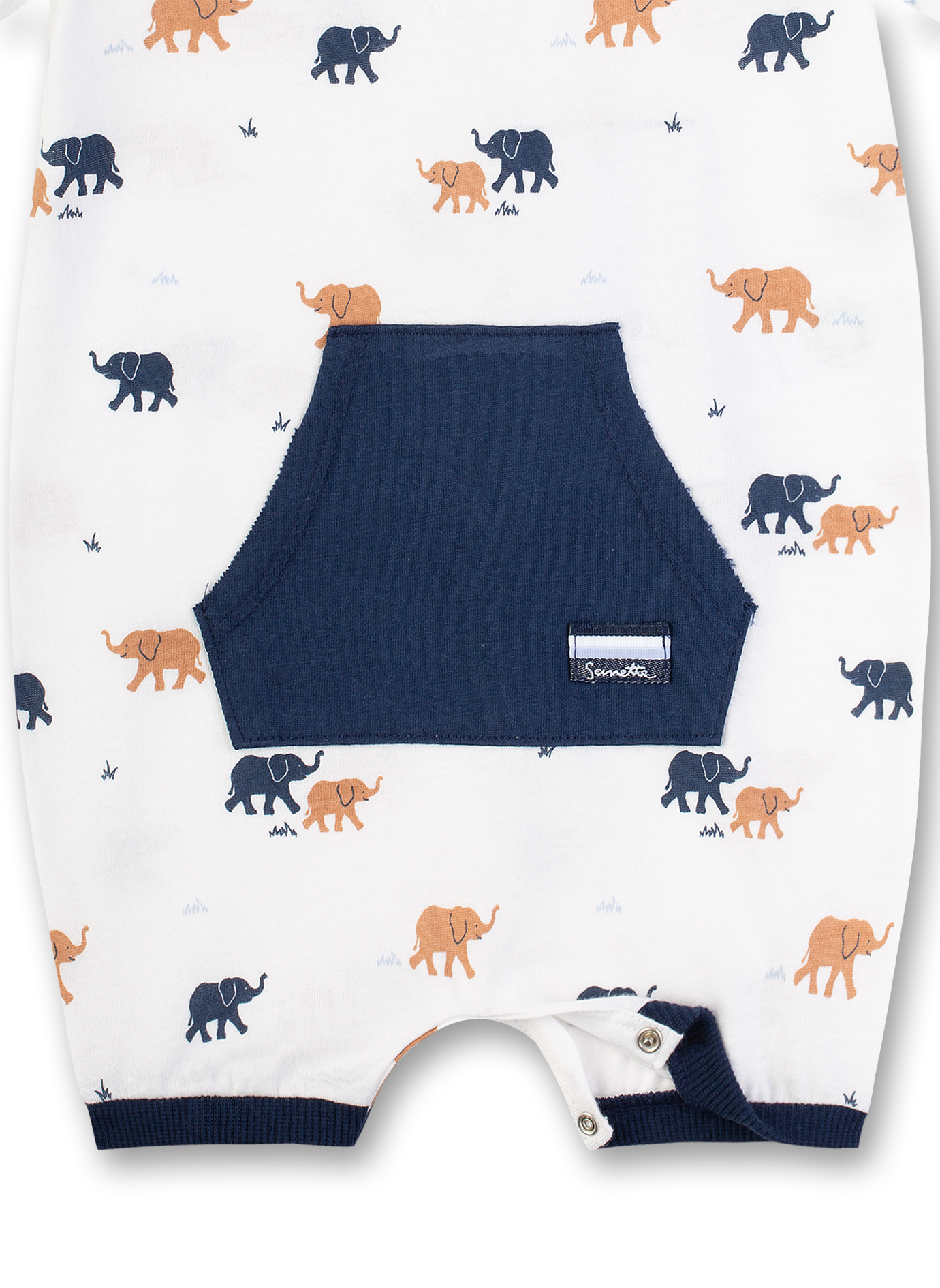 Jungen-Overall Off White Smart Elephant