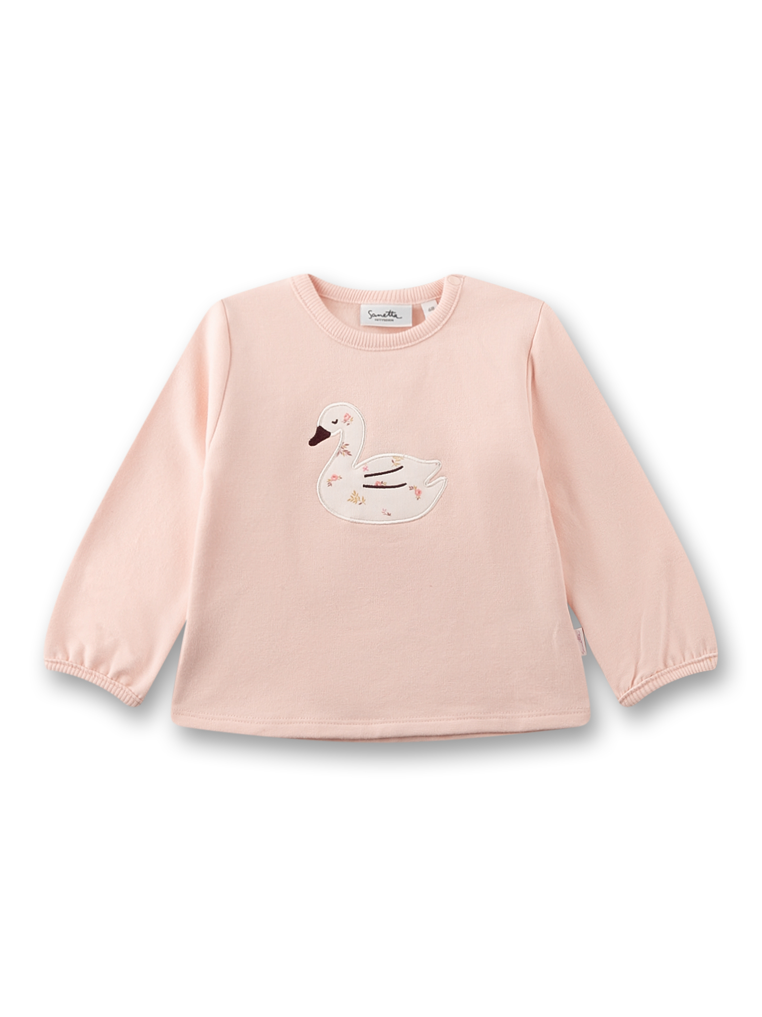 Mädchen-Sweatshirt rosa Schwan