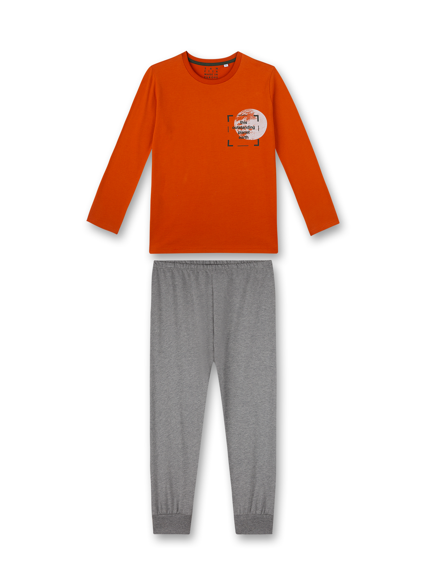 Jungen-Schlafanzug Rot Planet Earth