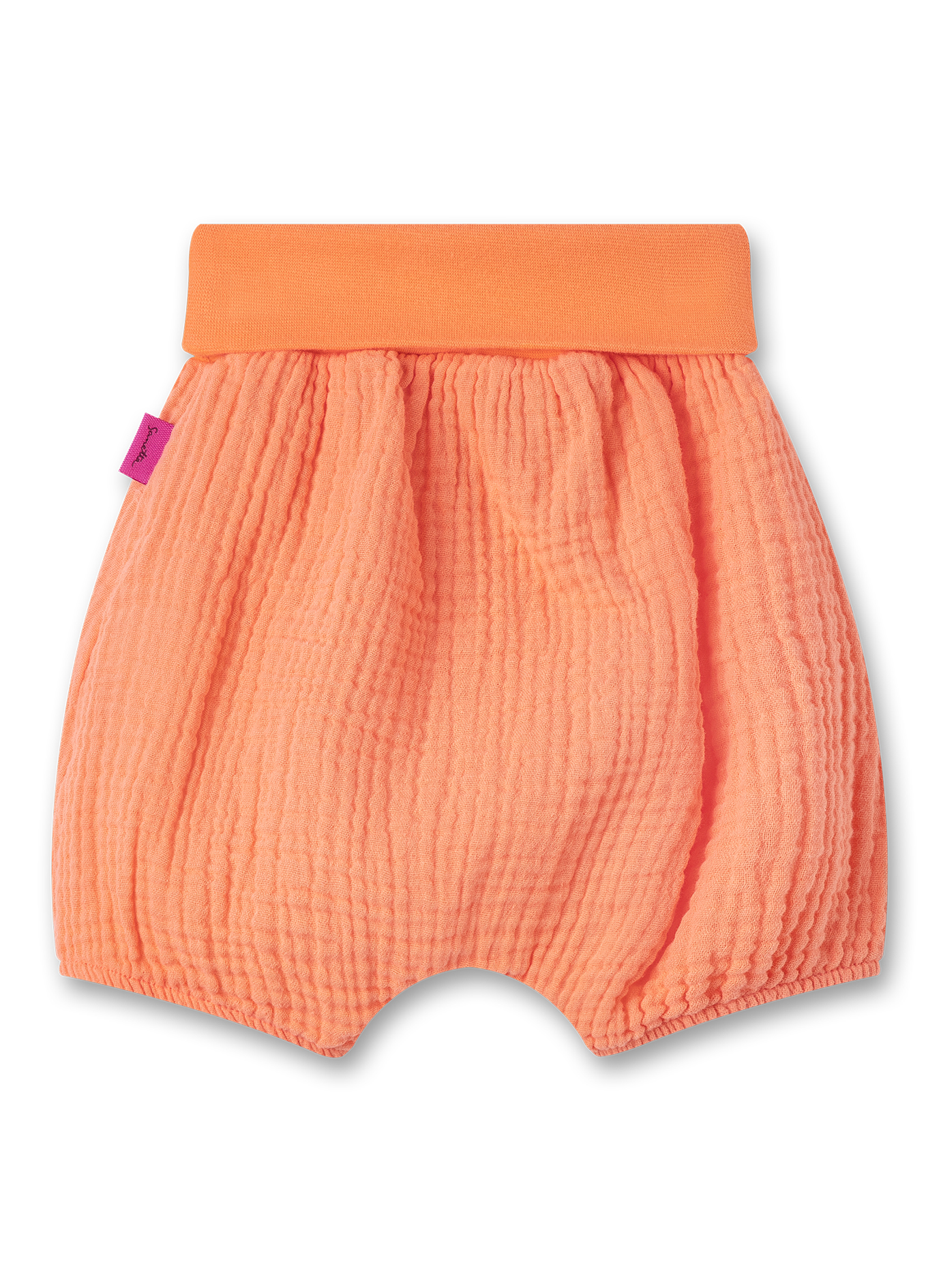 Mädchen-Shorts aus Musselin Orange