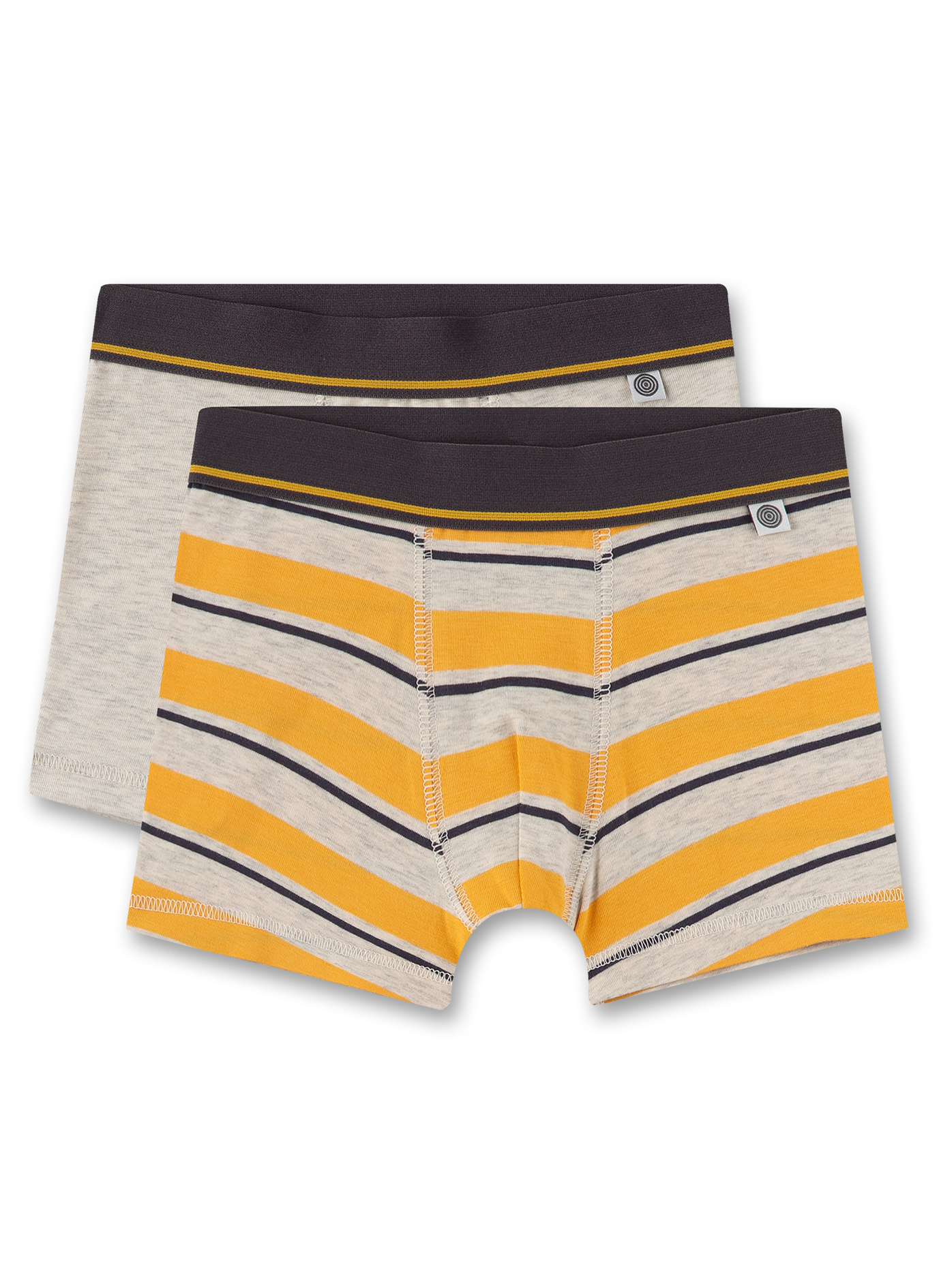 Jungen-Hipshorts (Doppelpack) Gelb & Beige