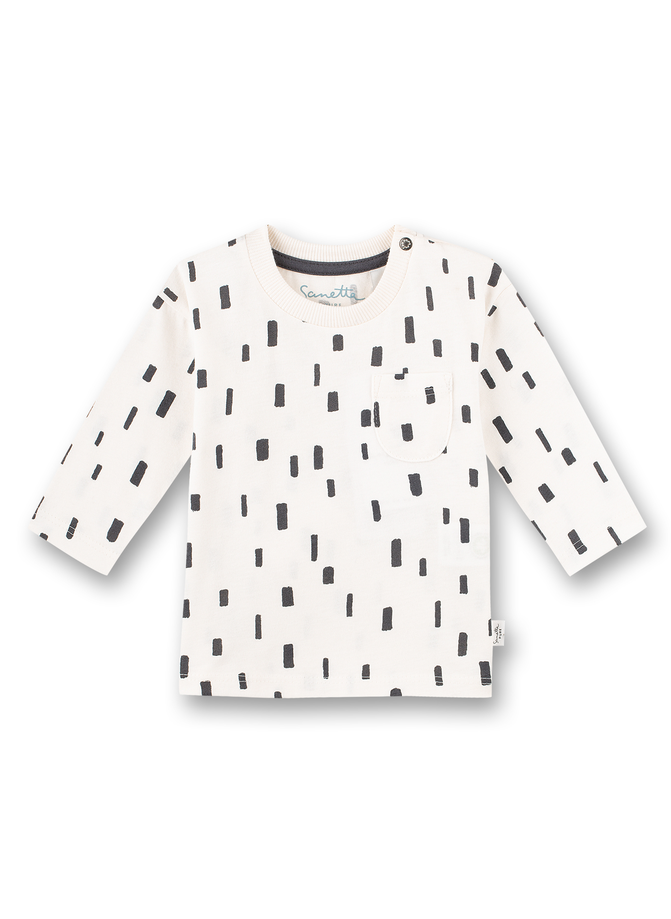 Jungen-Shirt langarm Weiß