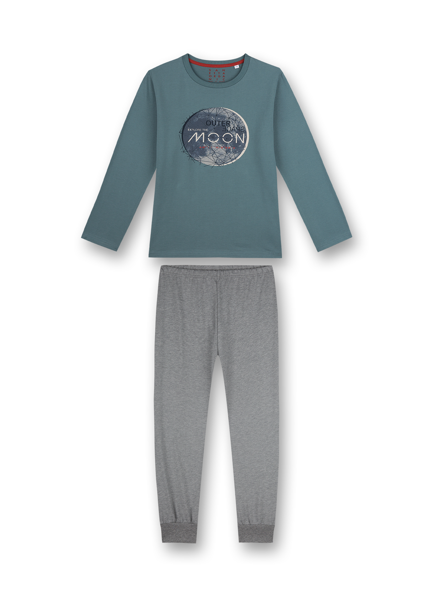 Jungen-Schlafanzug Blau To the Moon