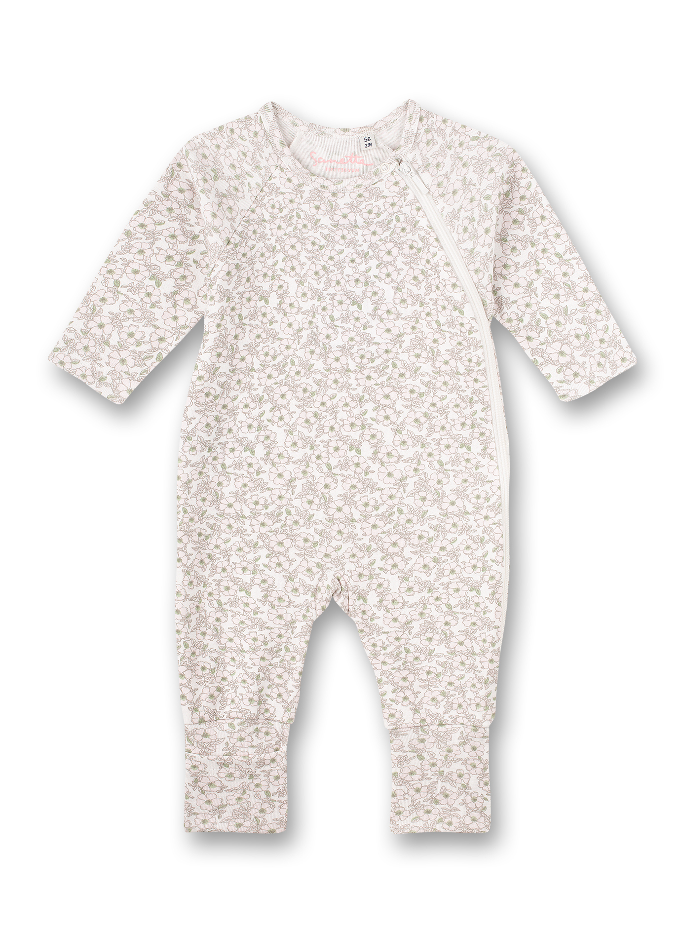 Mädchen-Overall Off-White Blumen-Allover Honey Bee
