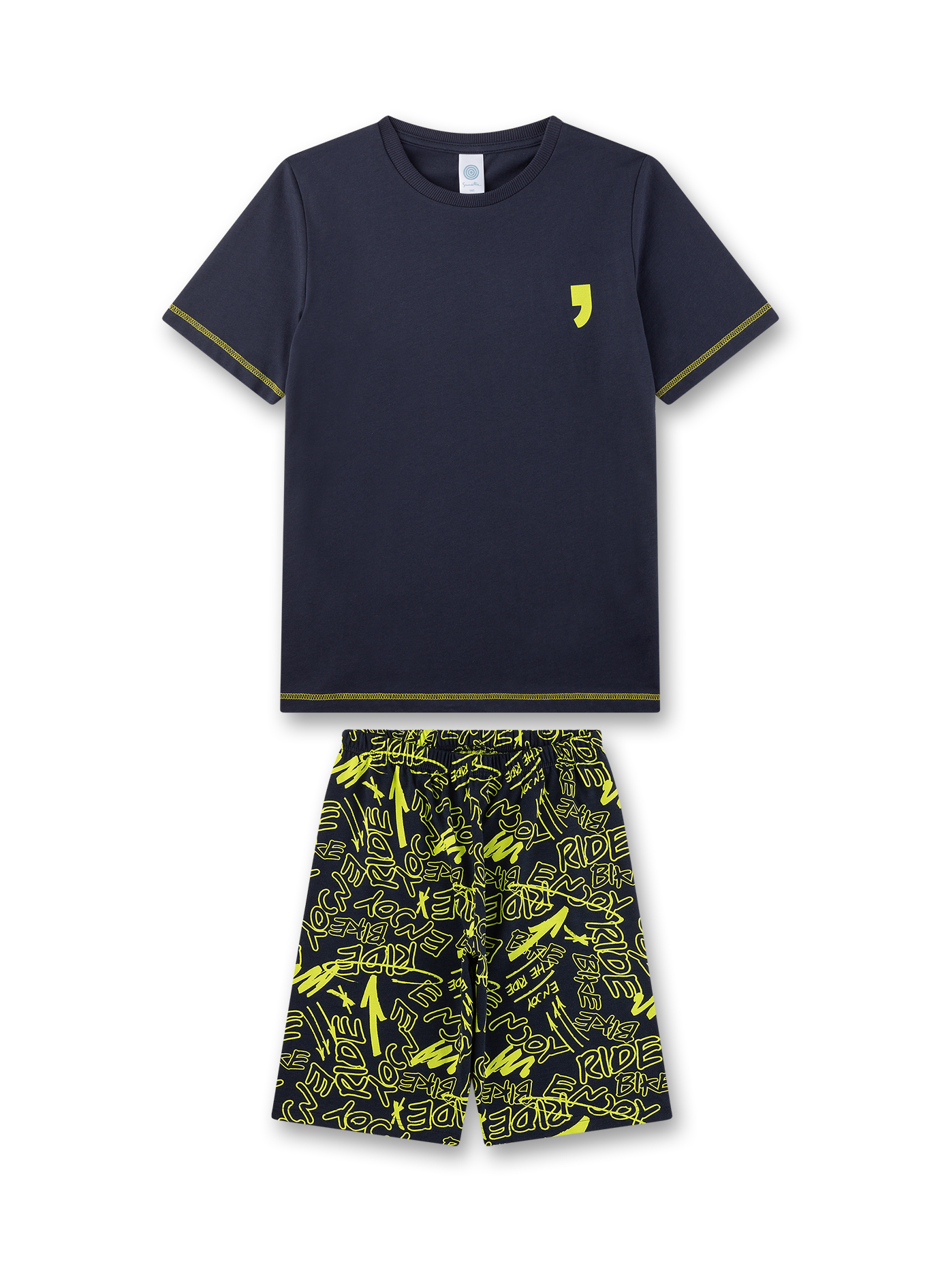 Jungen-Schlafanzug kurz blau